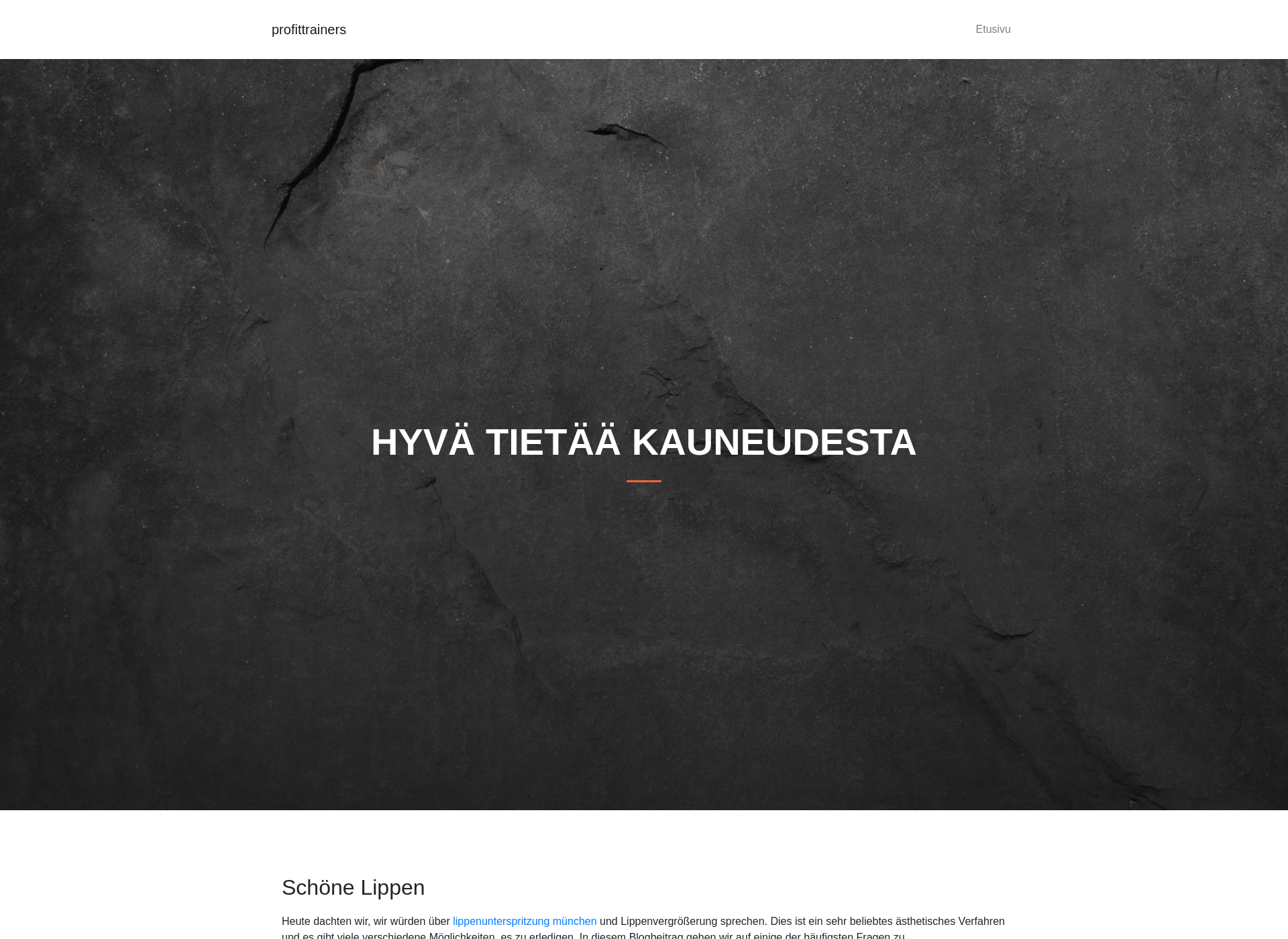 Skärmdump för profittrainers.fi