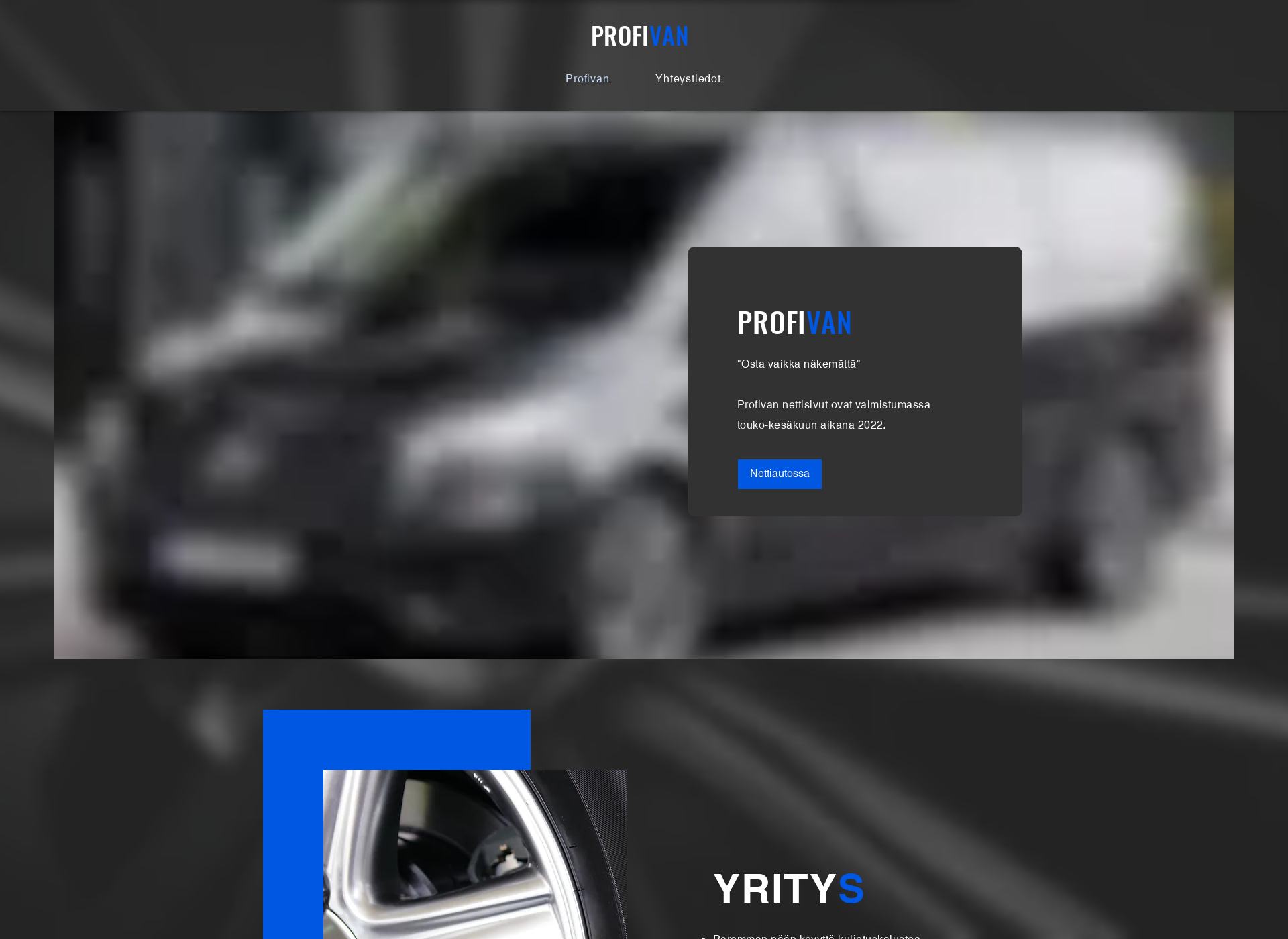 Screenshot for profivan.fi