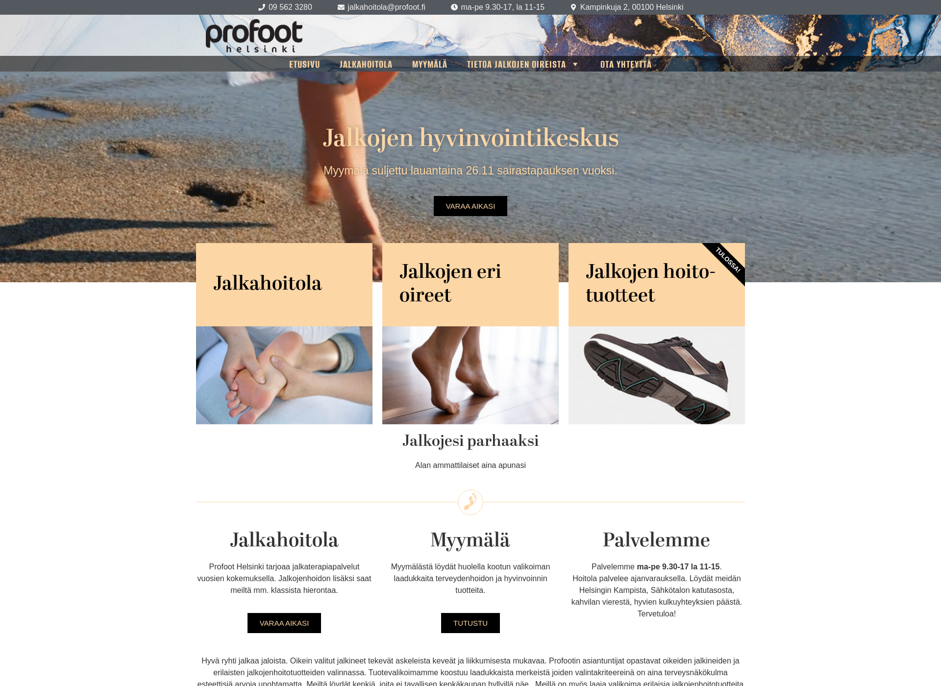 Screenshot for profoot.fi