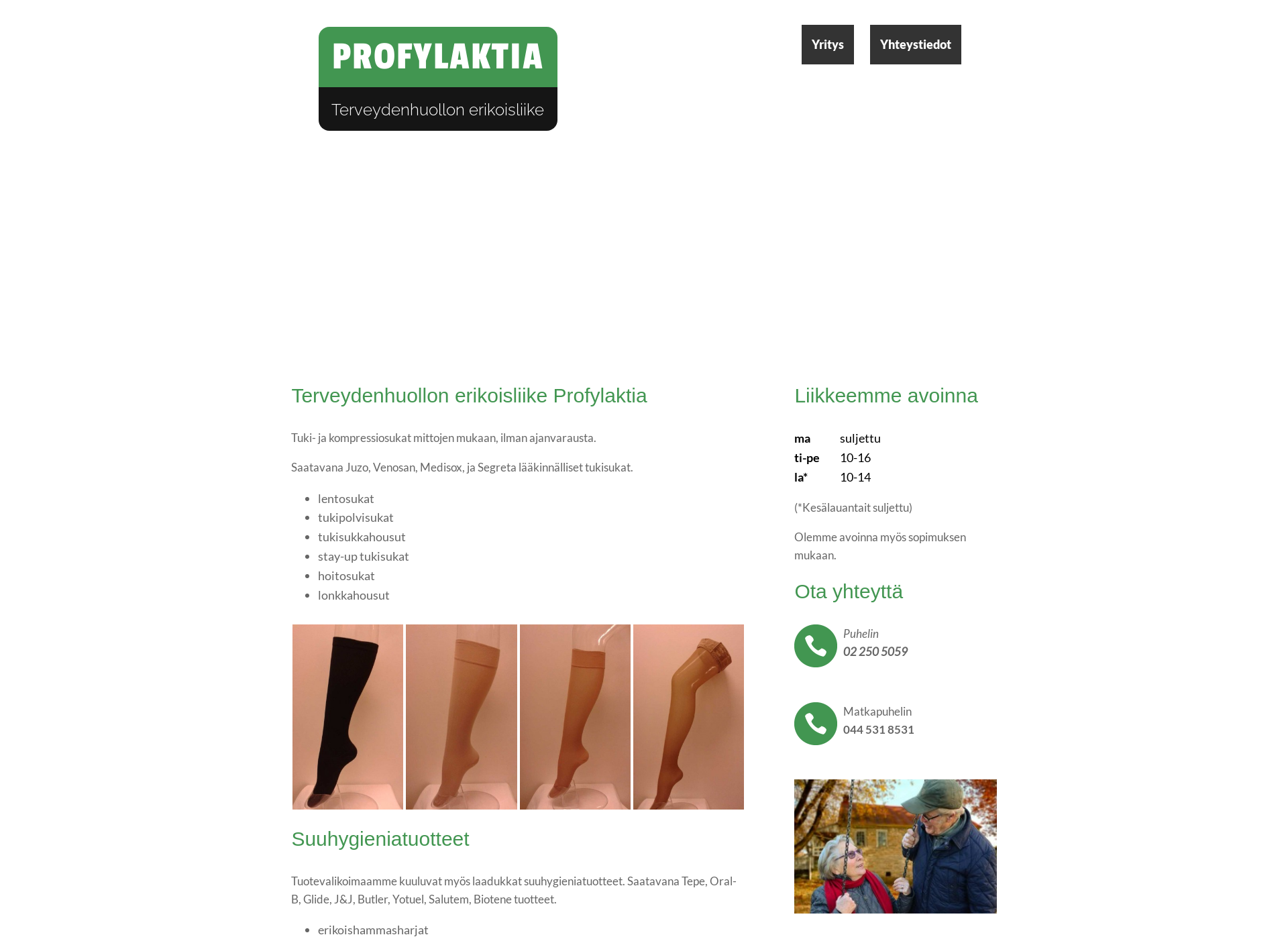 Screenshot for profylaktia.fi