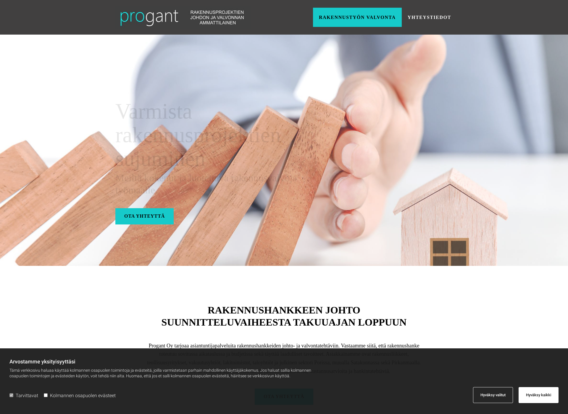 Screenshot for progant.fi