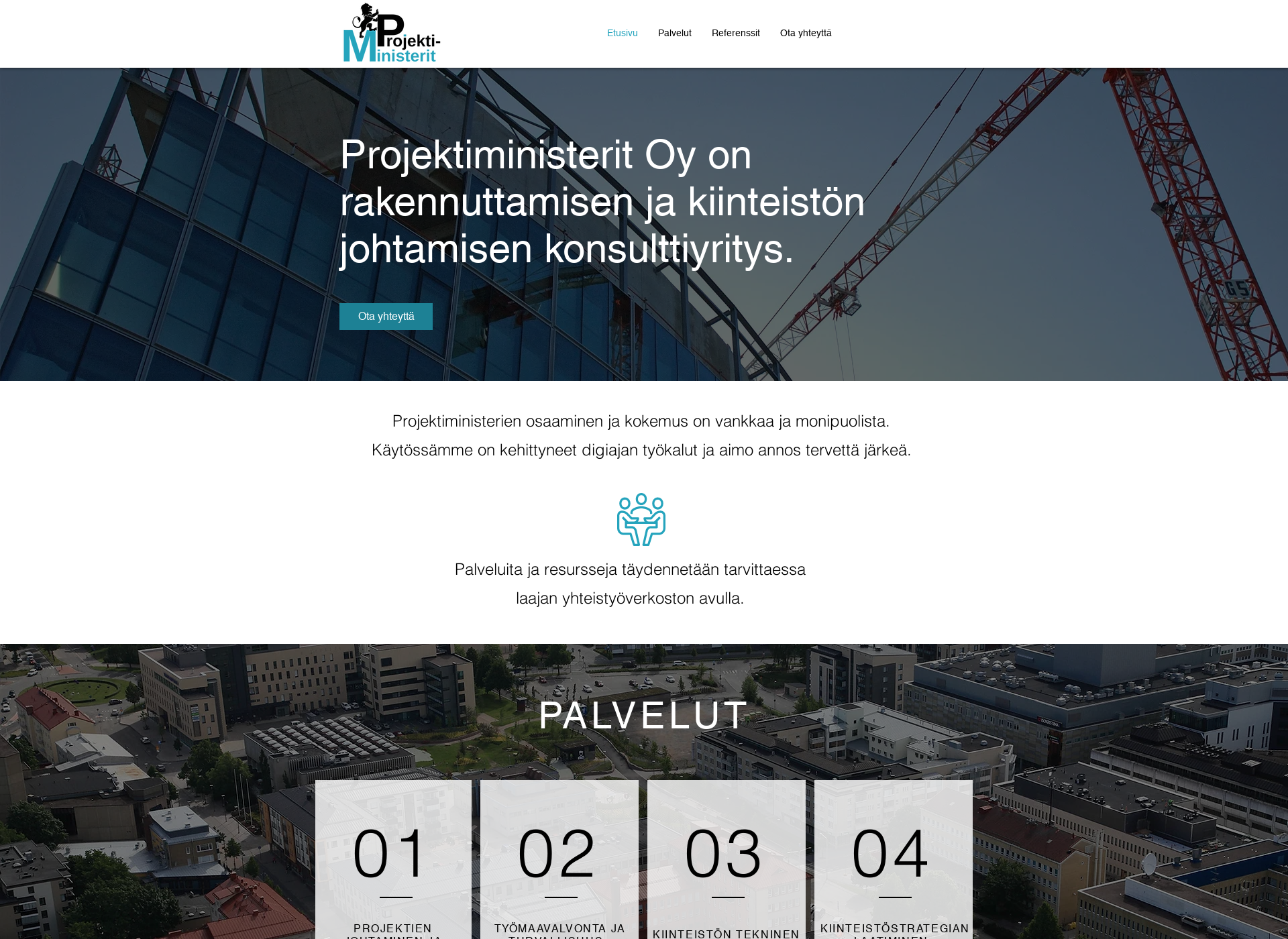 Screenshot for projektiministerit.fi