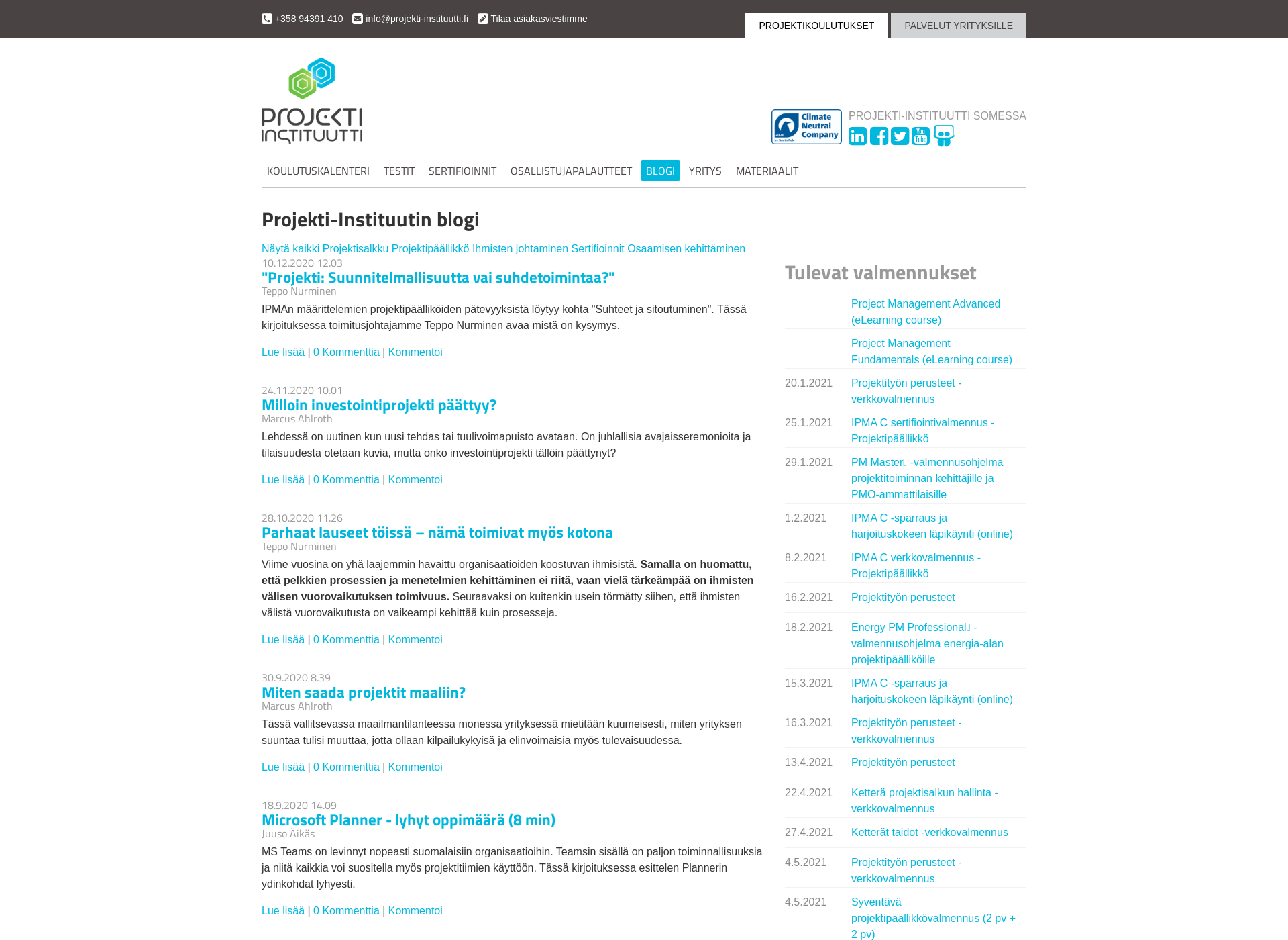 Screenshot for projektipantteri.fi