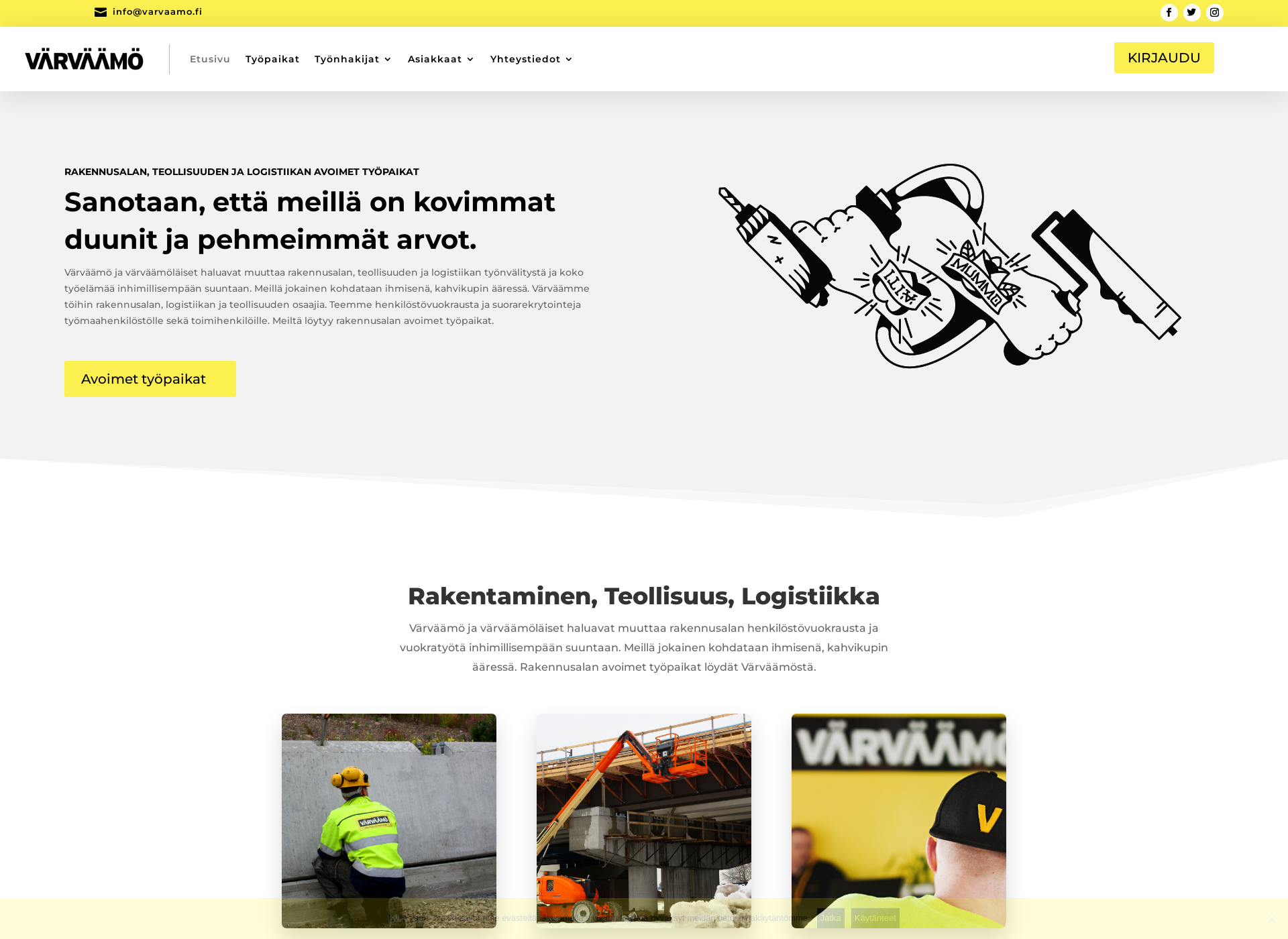Screenshot for projektivoima.fi