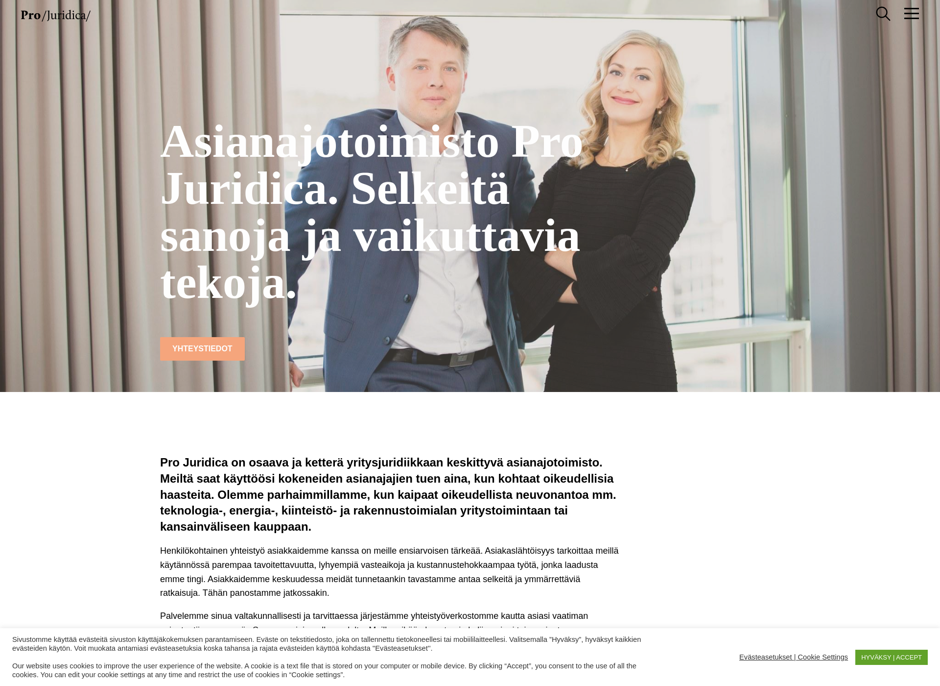 Screenshot for projuridica.fi