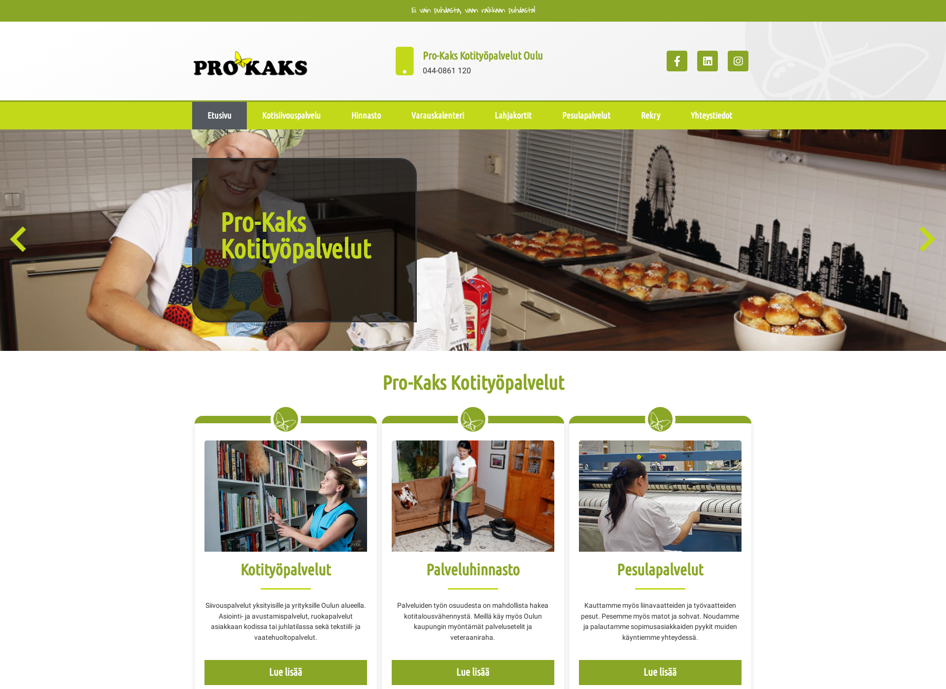 Screenshot for prokaks.fi