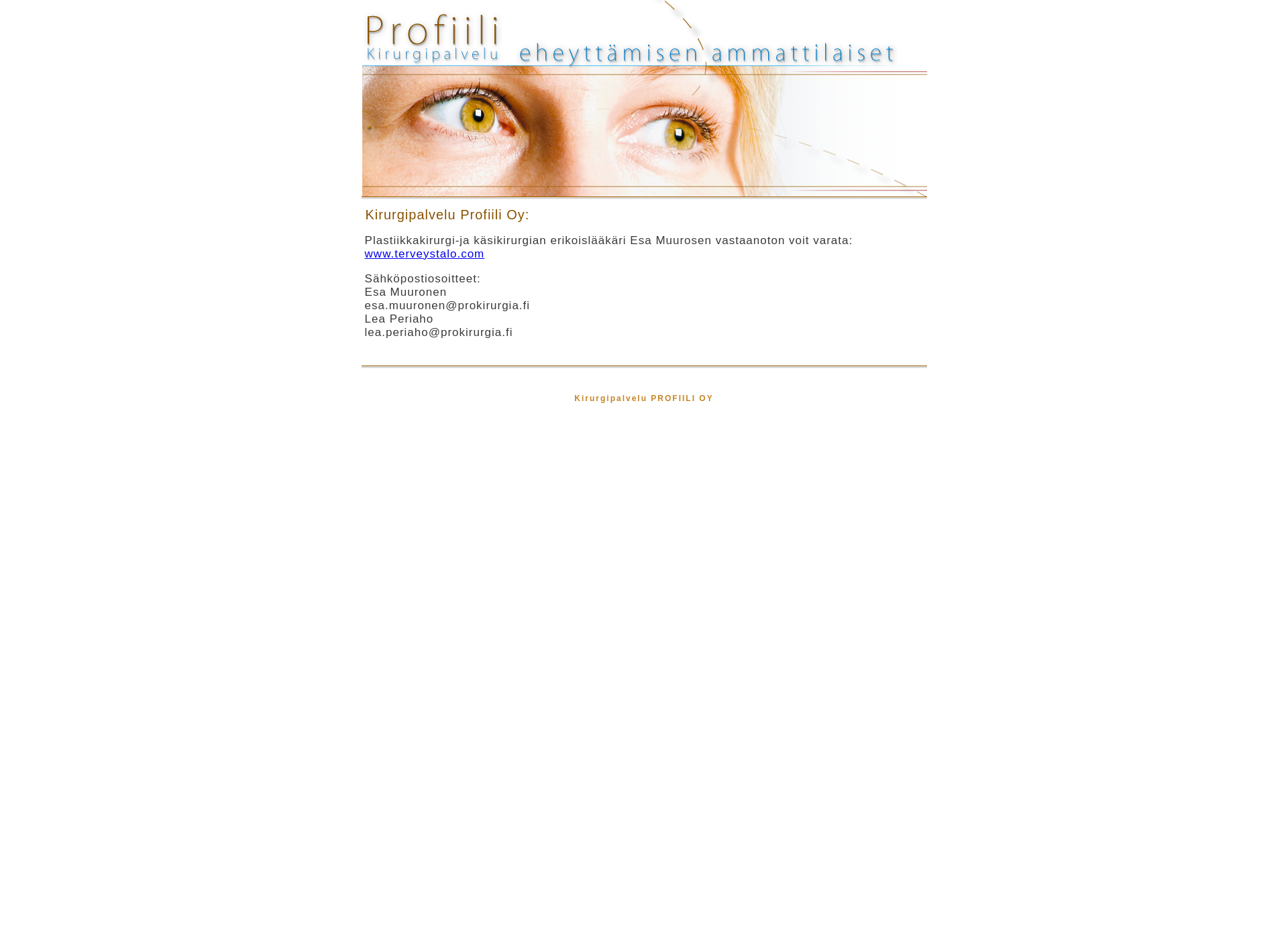 Screenshot for prokirurgia.fi