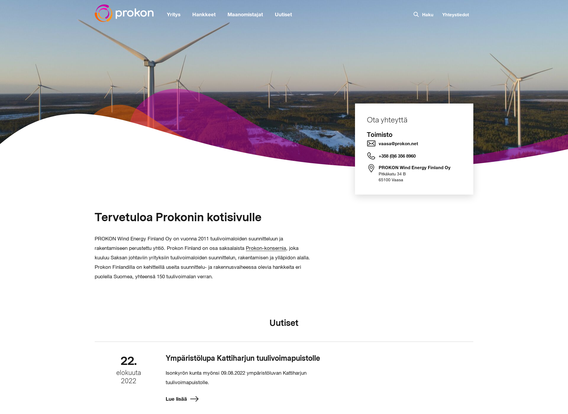 Screenshot for prokonfinland.fi