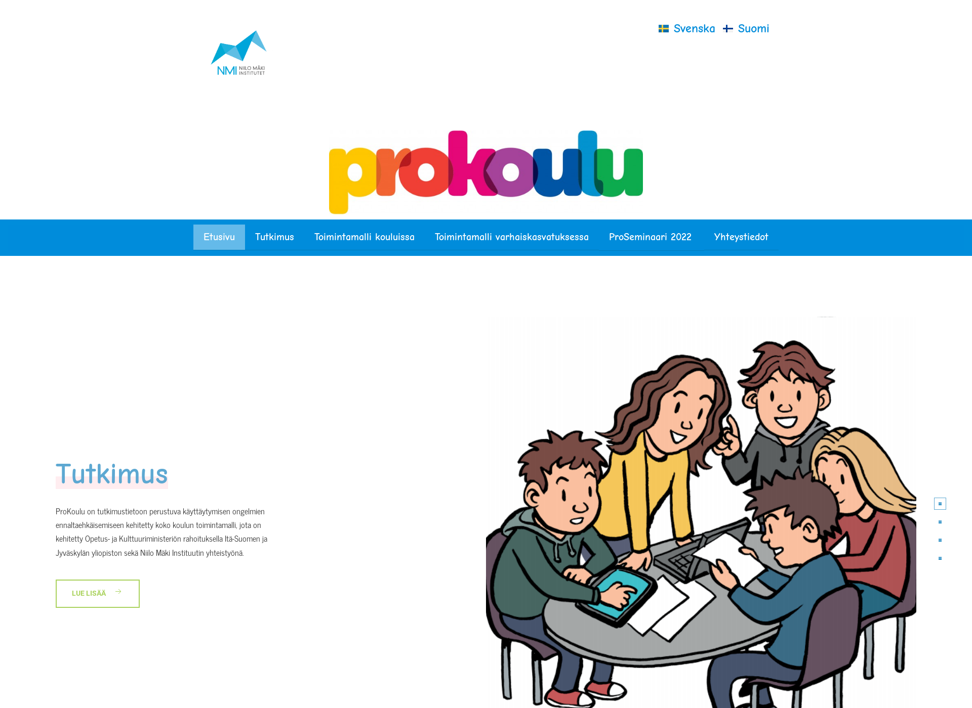 Skärmdump för prokoulu.fi
