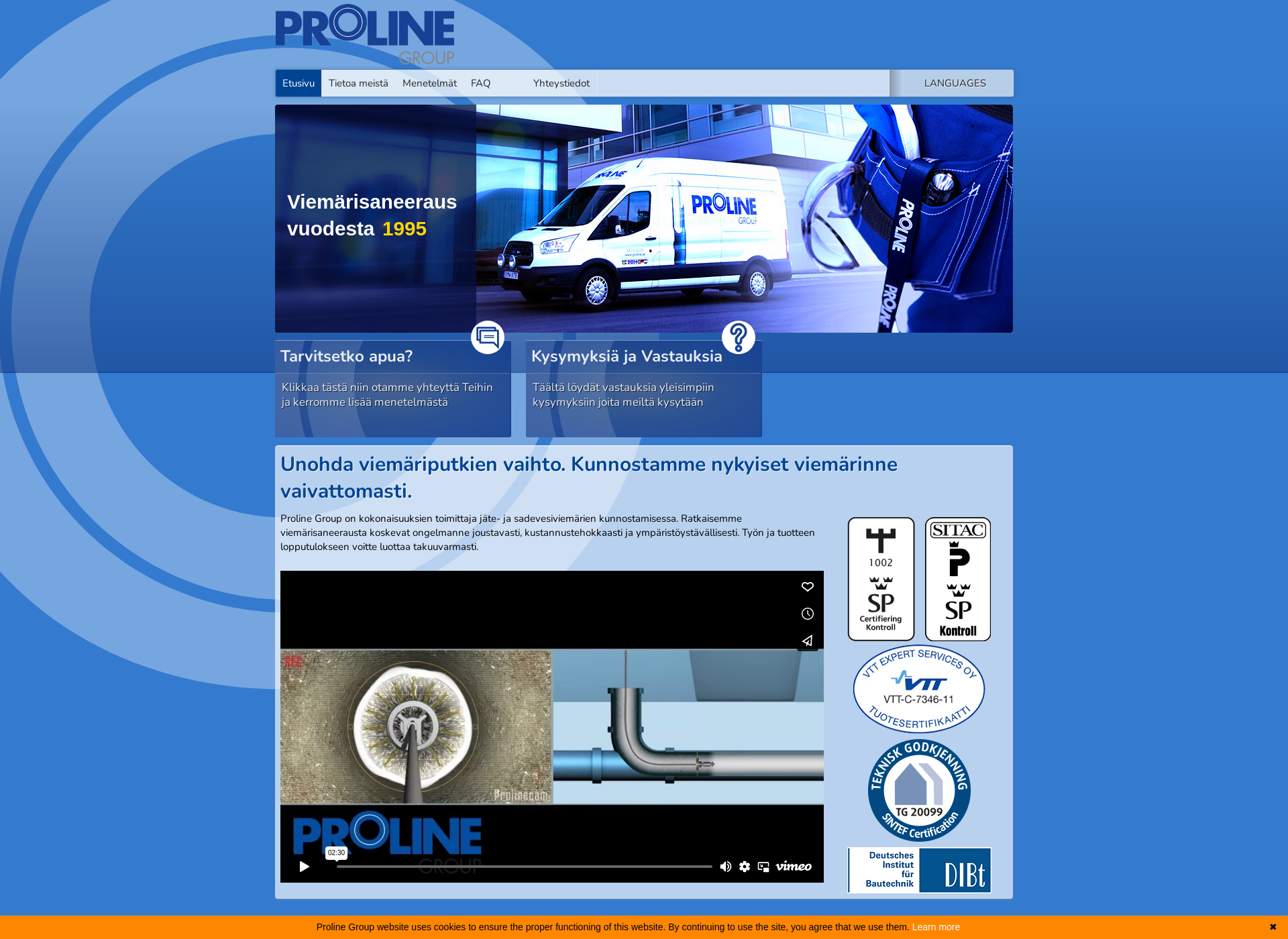 Screenshot for proline-group.fi