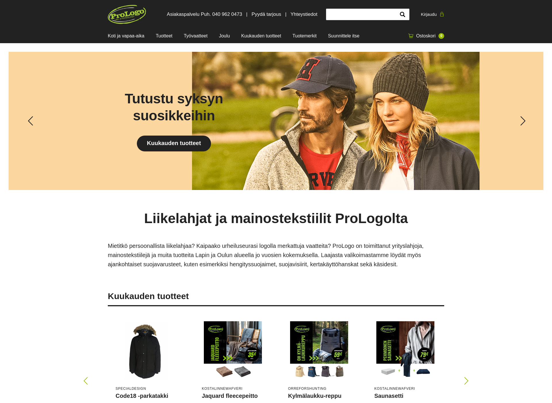 Screenshot for prologo.fi