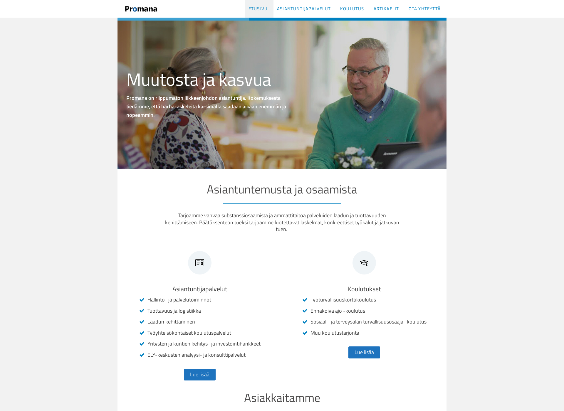Screenshot for promana.fi