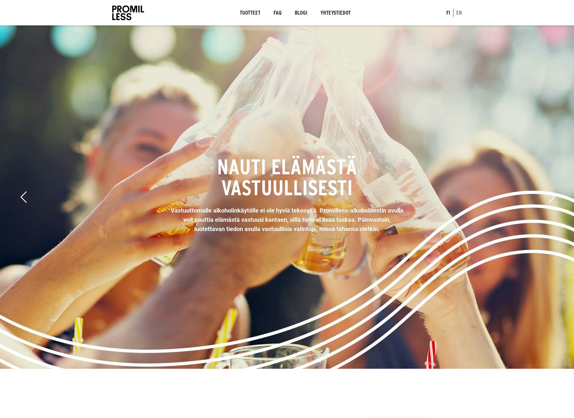 Skärmdump för promilless-laskuri.fi