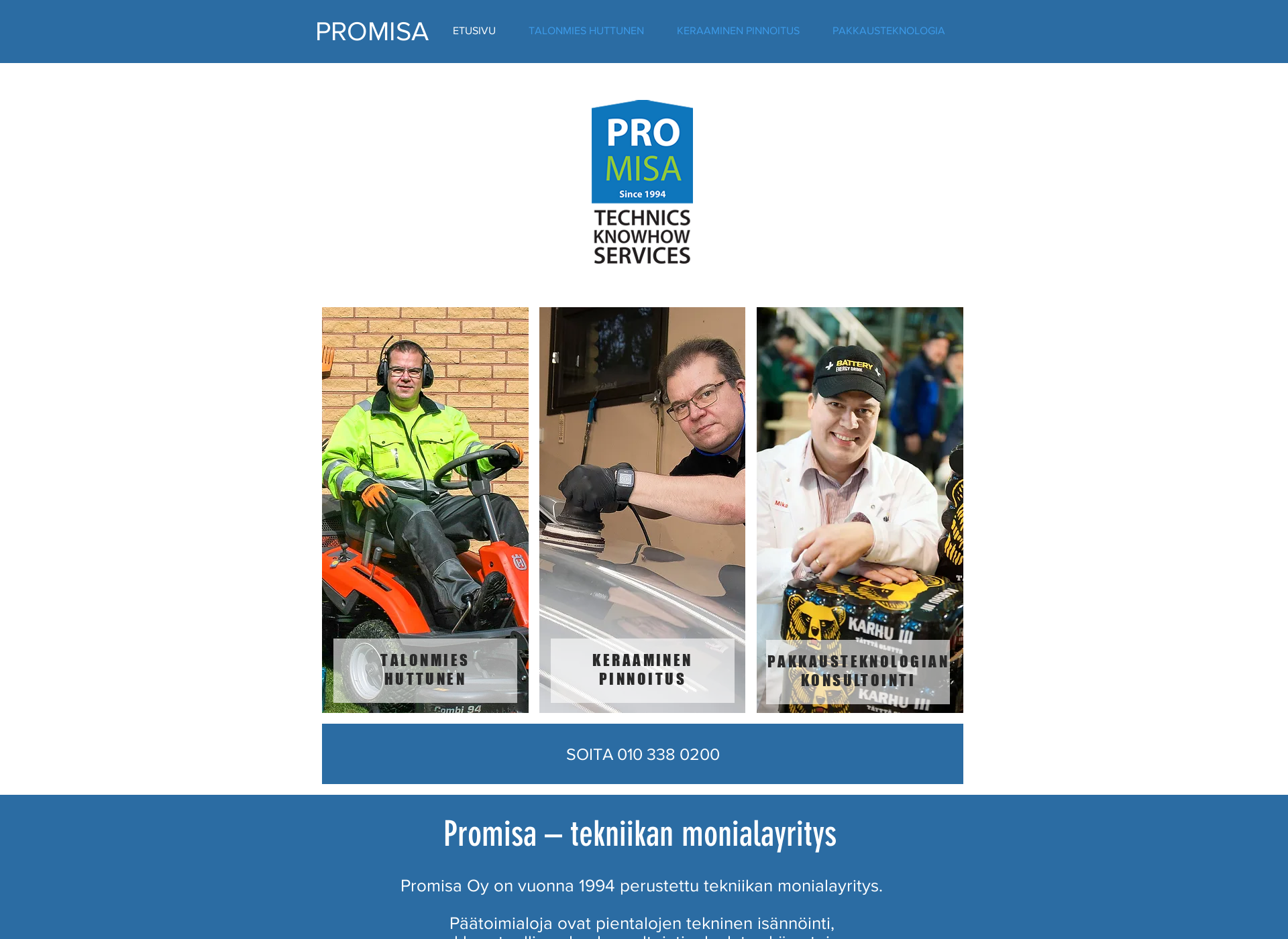 Screenshot for promisa.fi