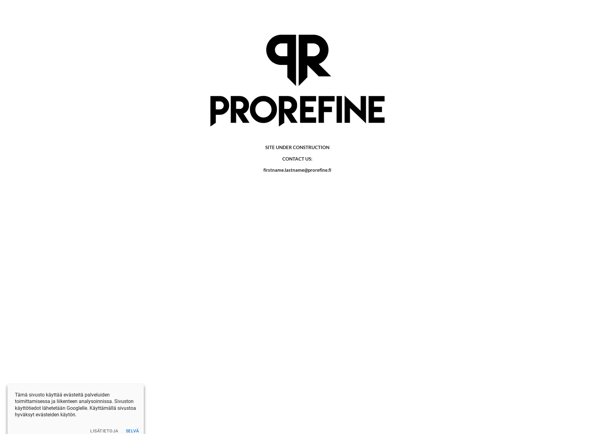 Skärmdump för prorefine.fi