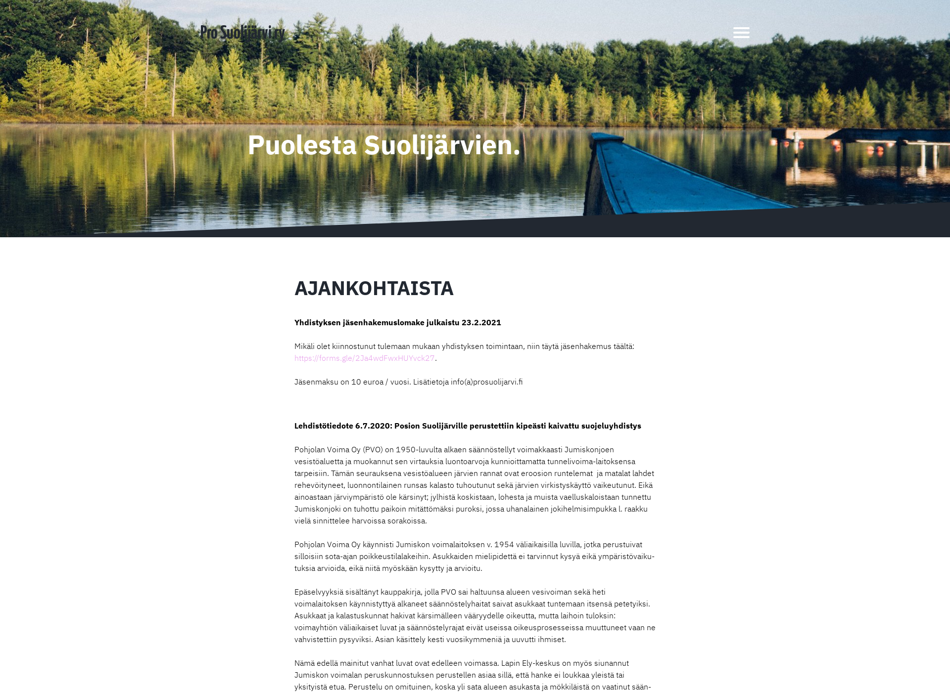 Screenshot for prosuolijarvi.fi