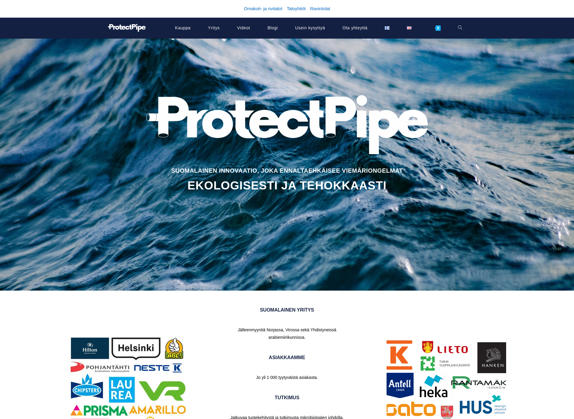 Screenshot for protectpipe.fi