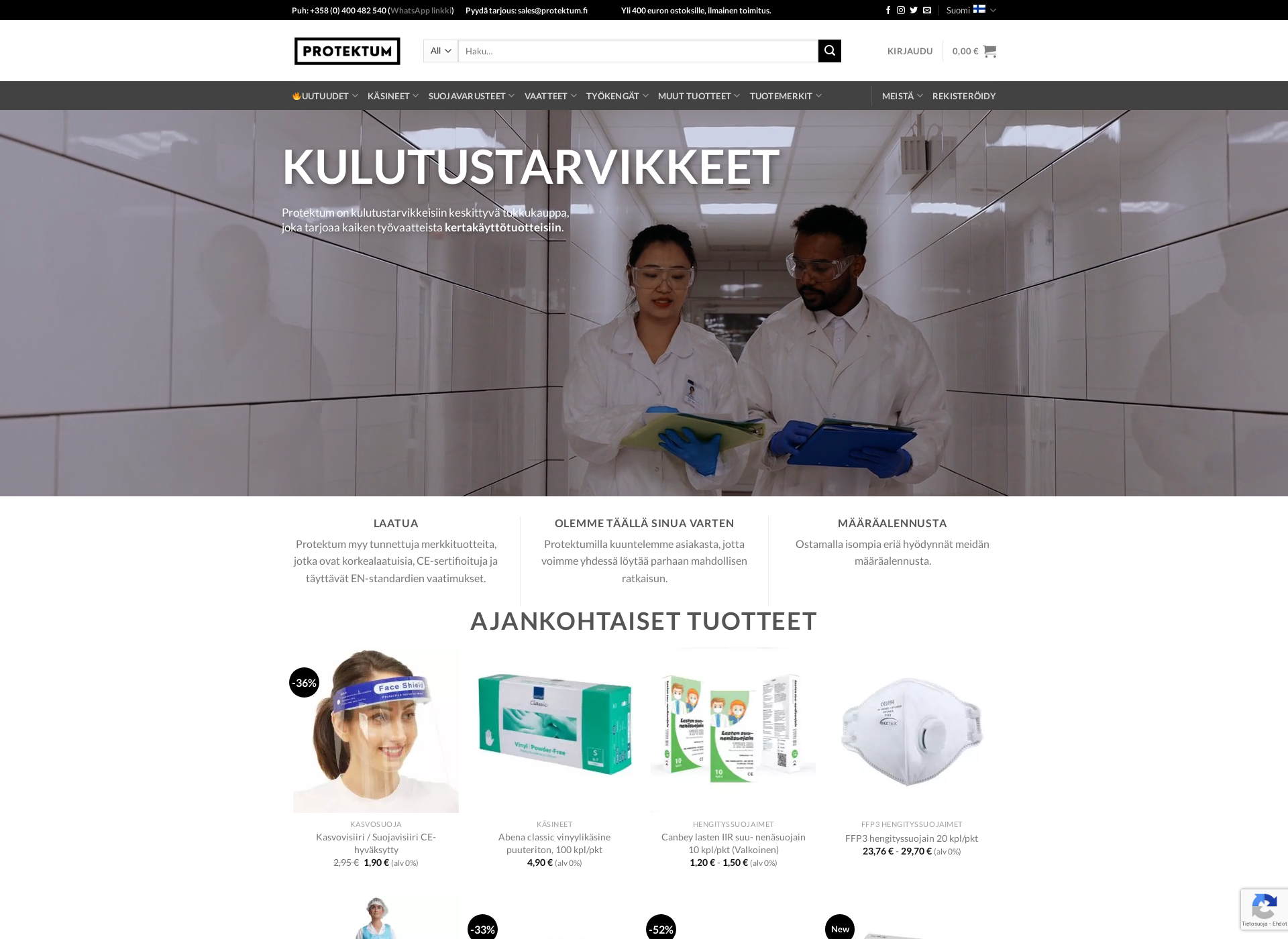 Screenshot for protektum.fi