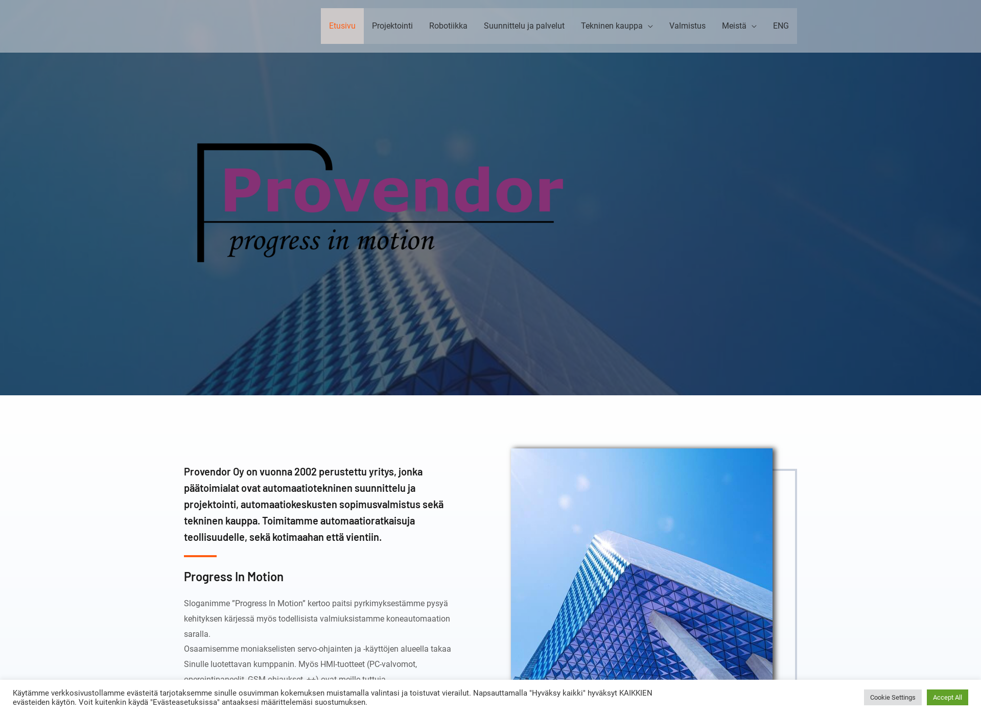Screenshot for provendor.fi