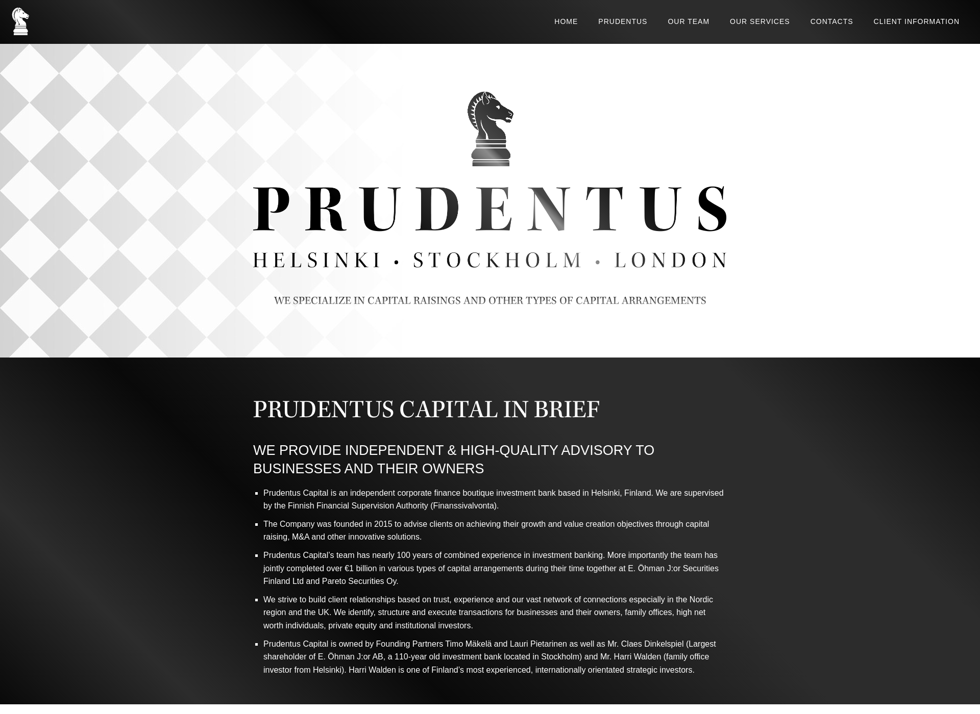 Screenshot for prudentus.fi