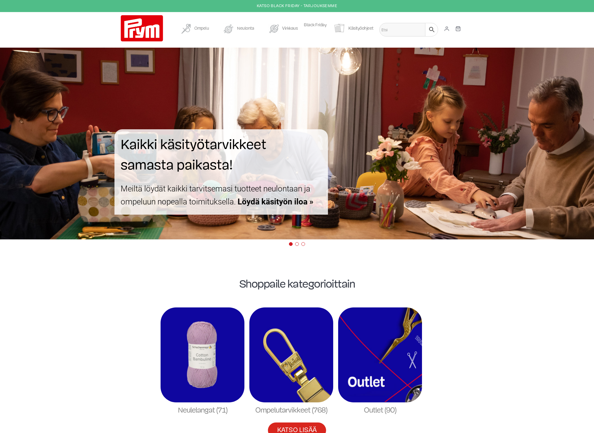Skärmdump för prym-consumer.fi