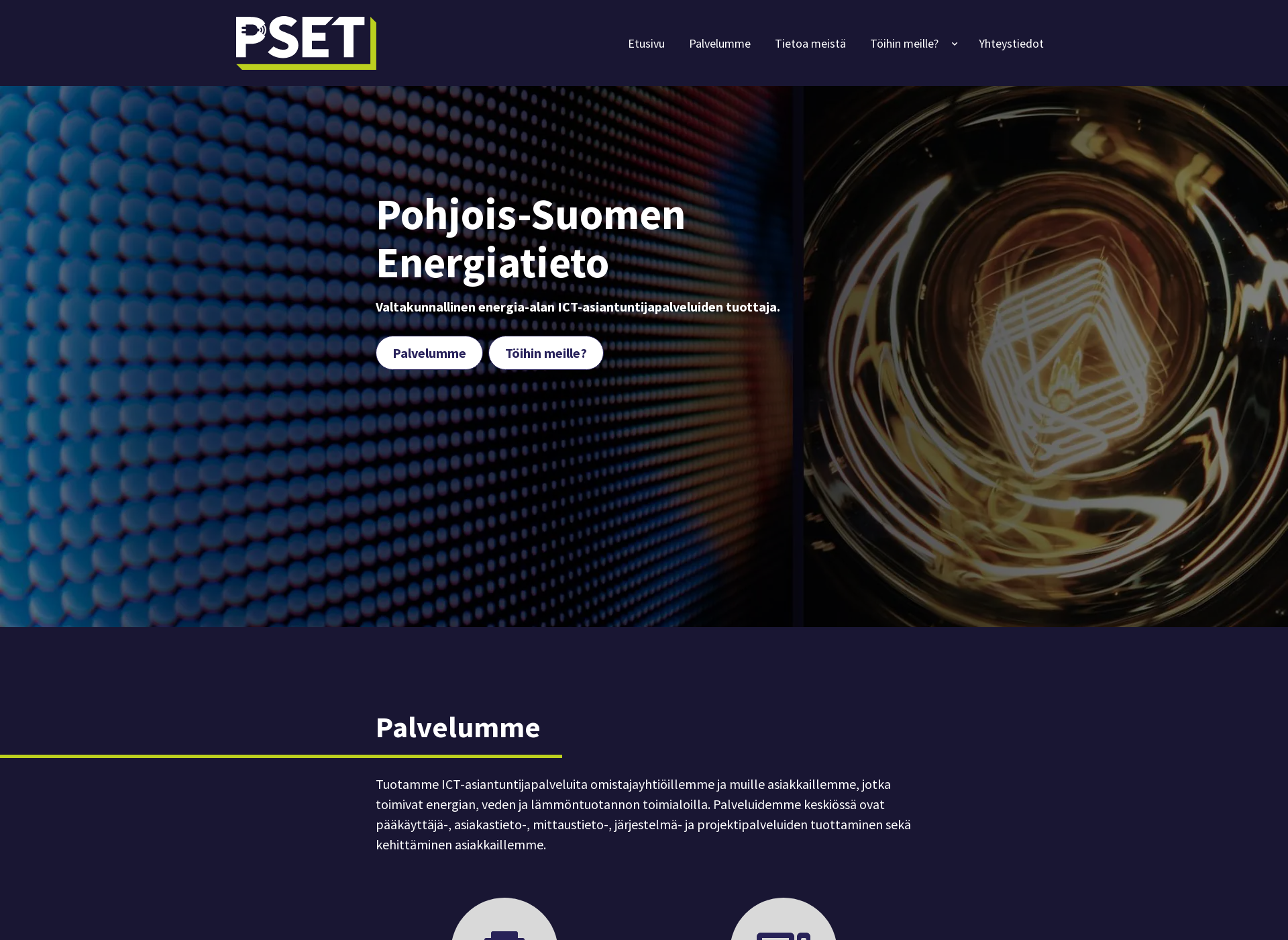 Skärmdump för pset.fi
