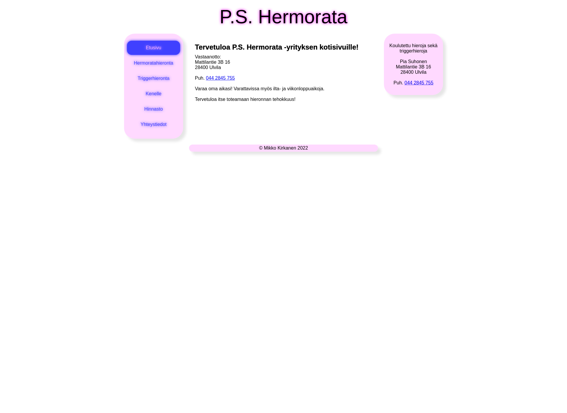 Screenshot for pshermorata.fi