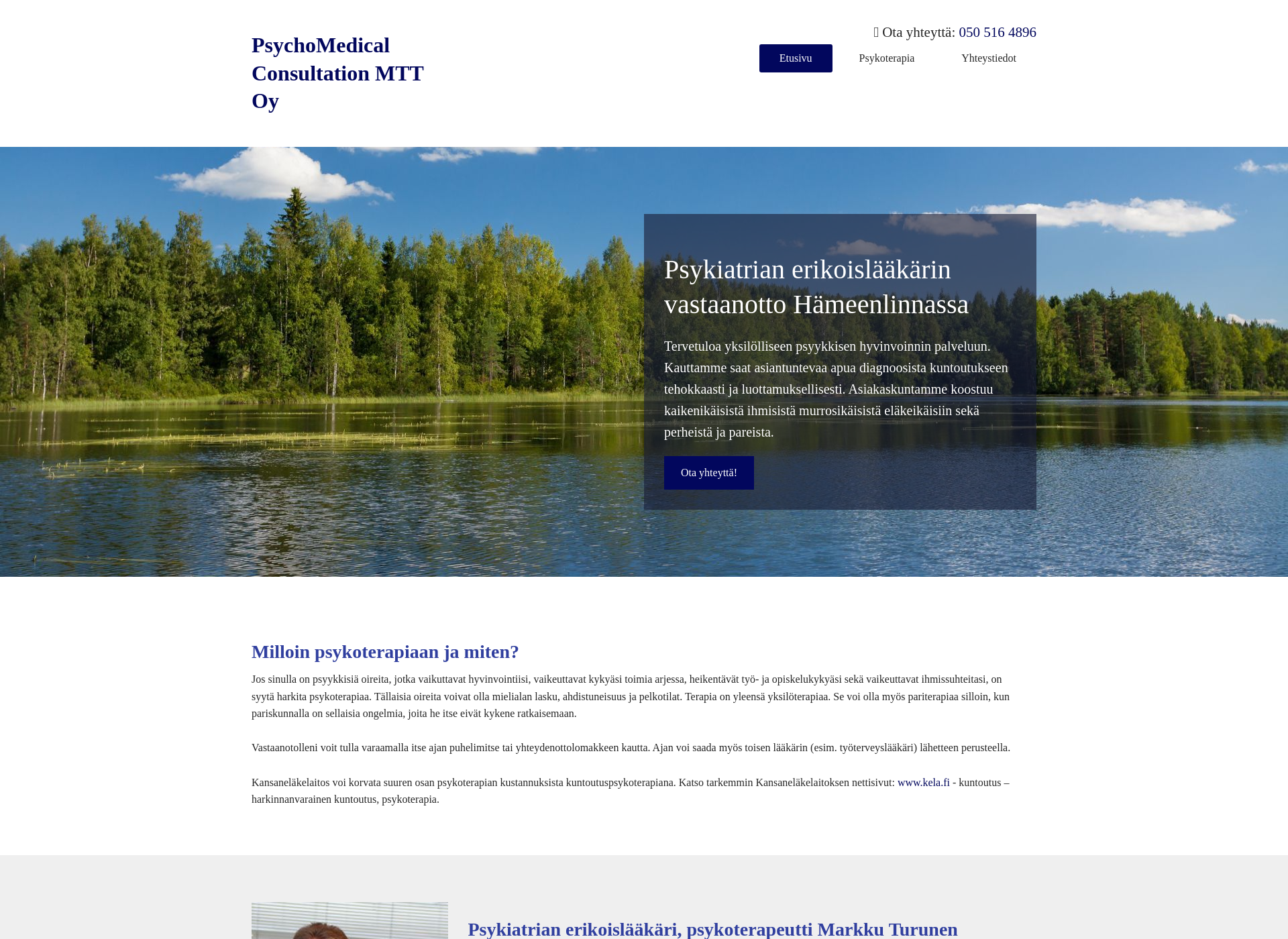 Screenshot for psychomedical.fi