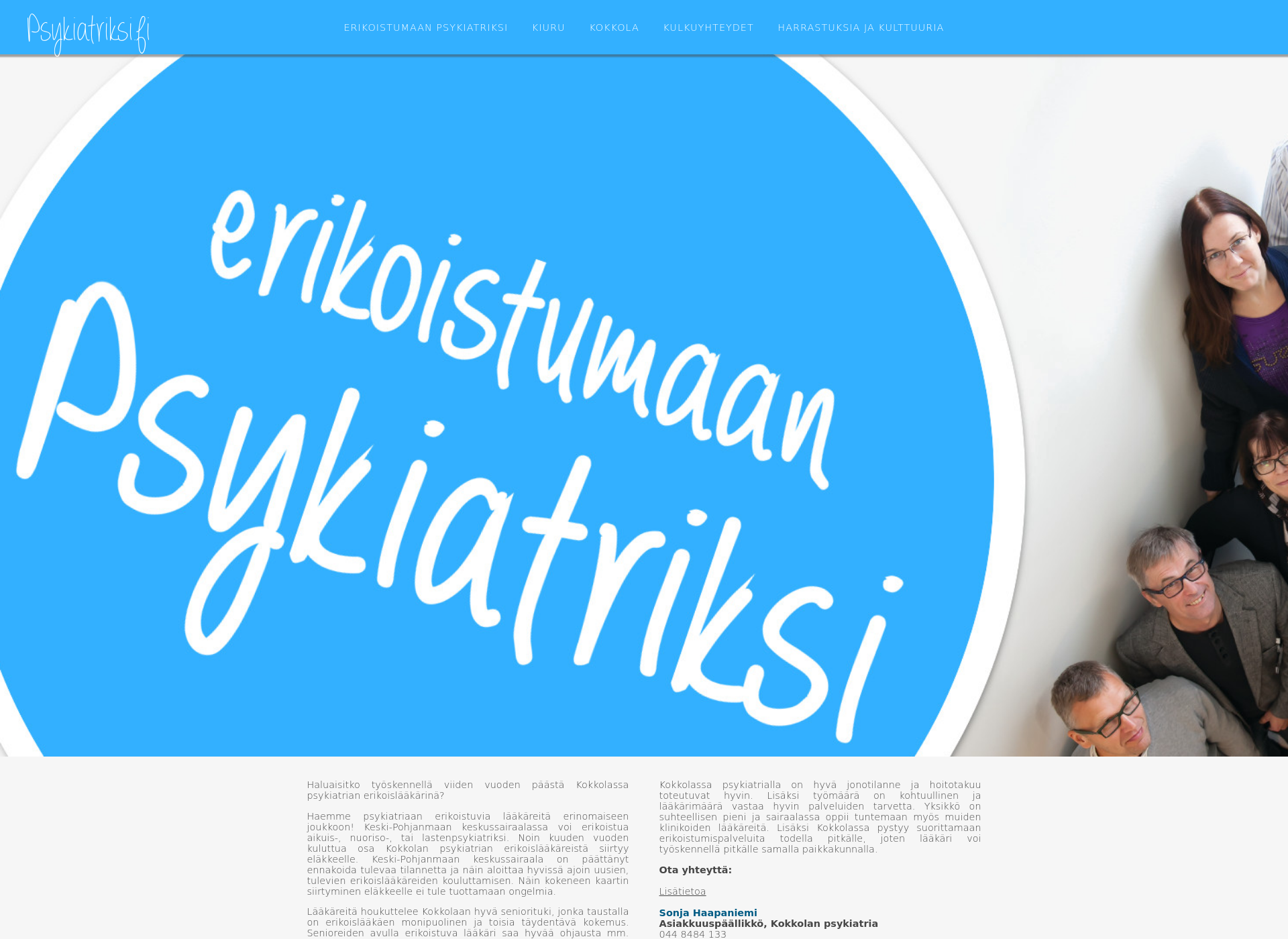 Screenshot for psykiatriksi.fi