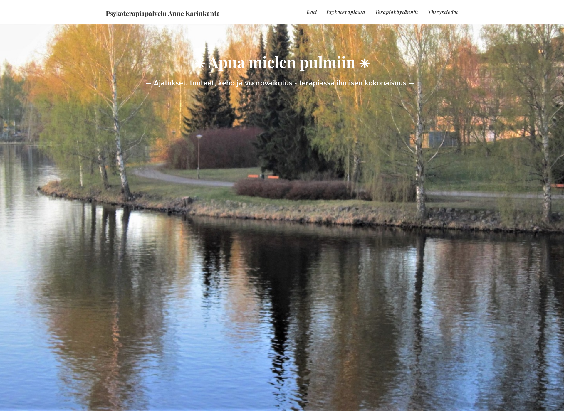 Screenshot for psykoterapia-annekarinkanta.fi