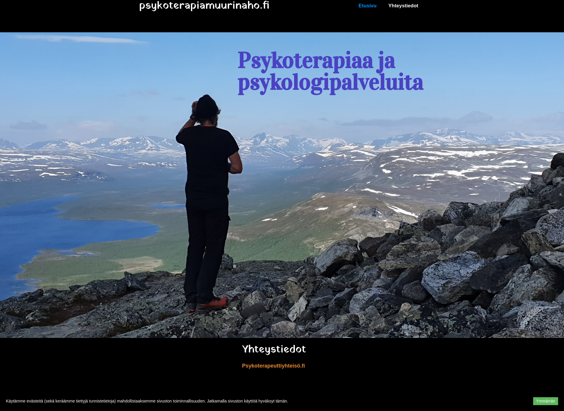 Screenshot for psykoterapiamuurinaho.fi