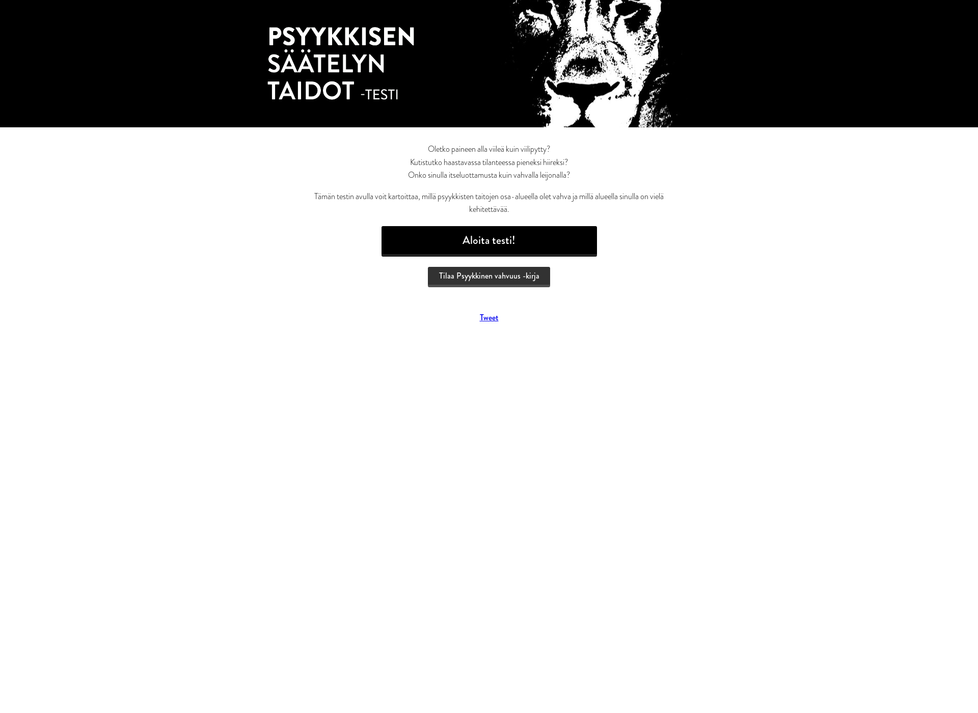 Skärmdump för psyykkinenvahvuus.fi