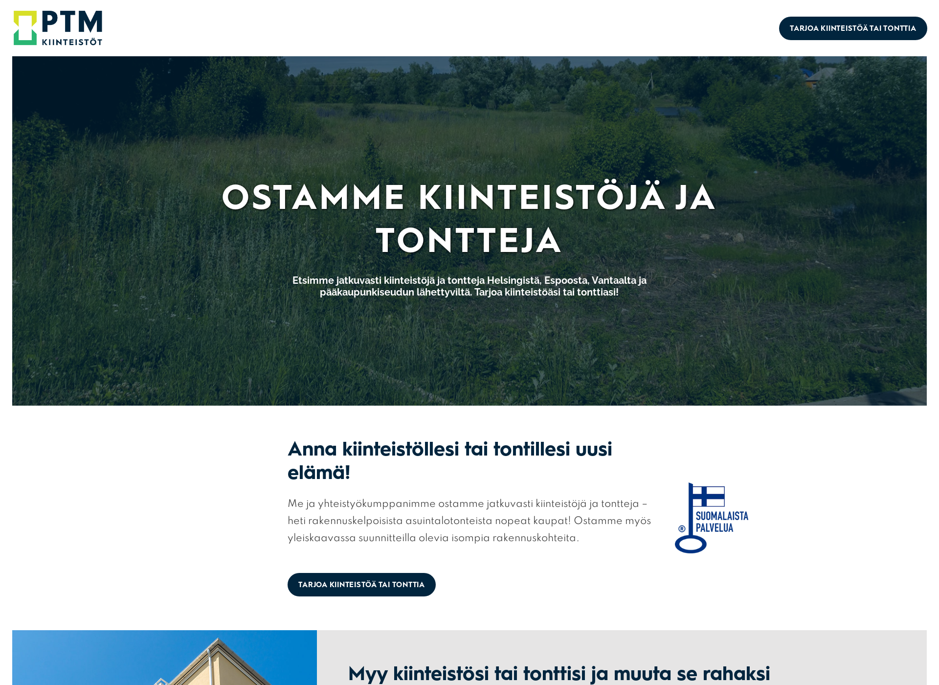 Screenshot for ptmkiinteistot.fi