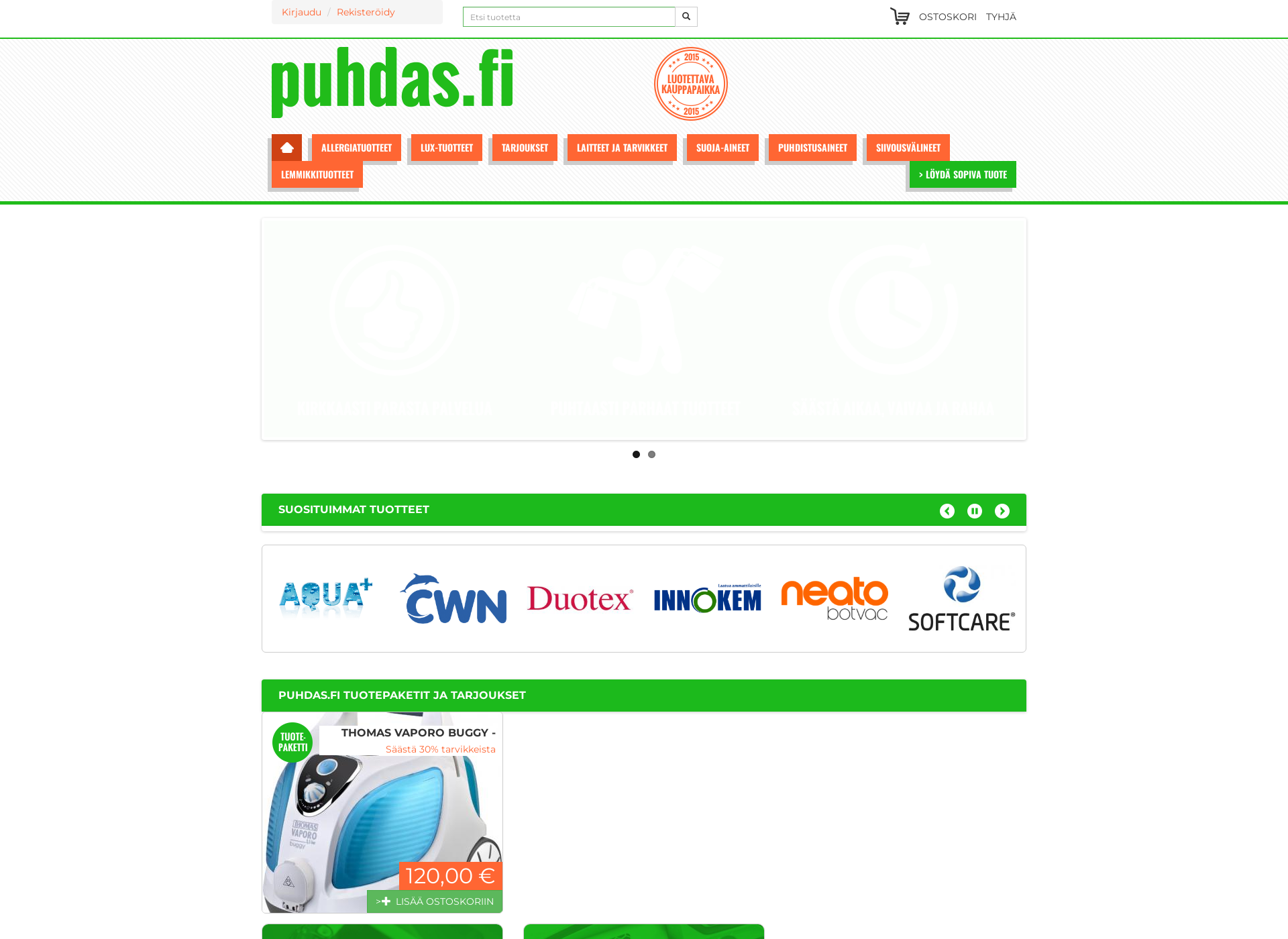 Screenshot for puhdas.fi