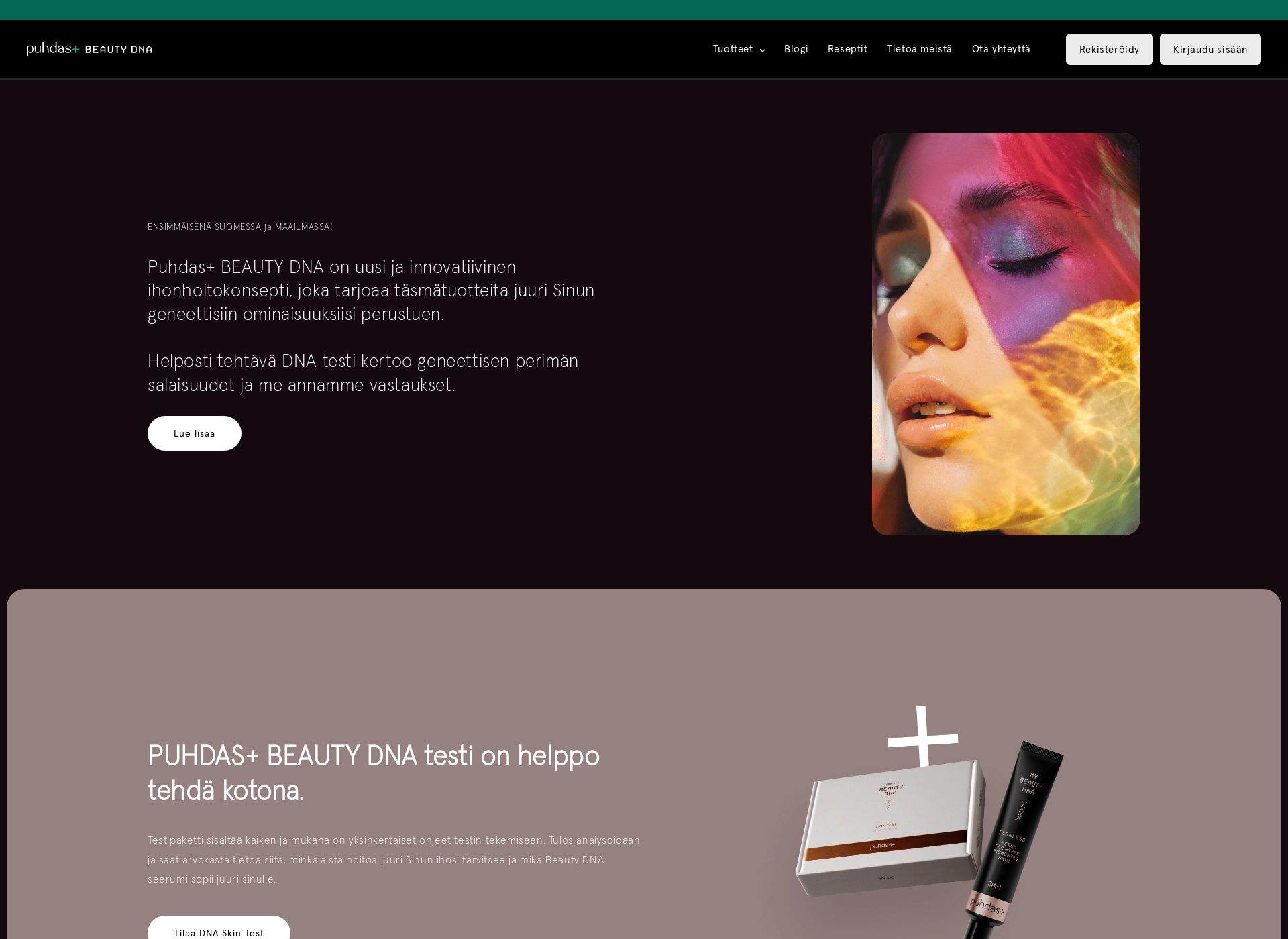 Screenshot for puhdasbeautydna.fi