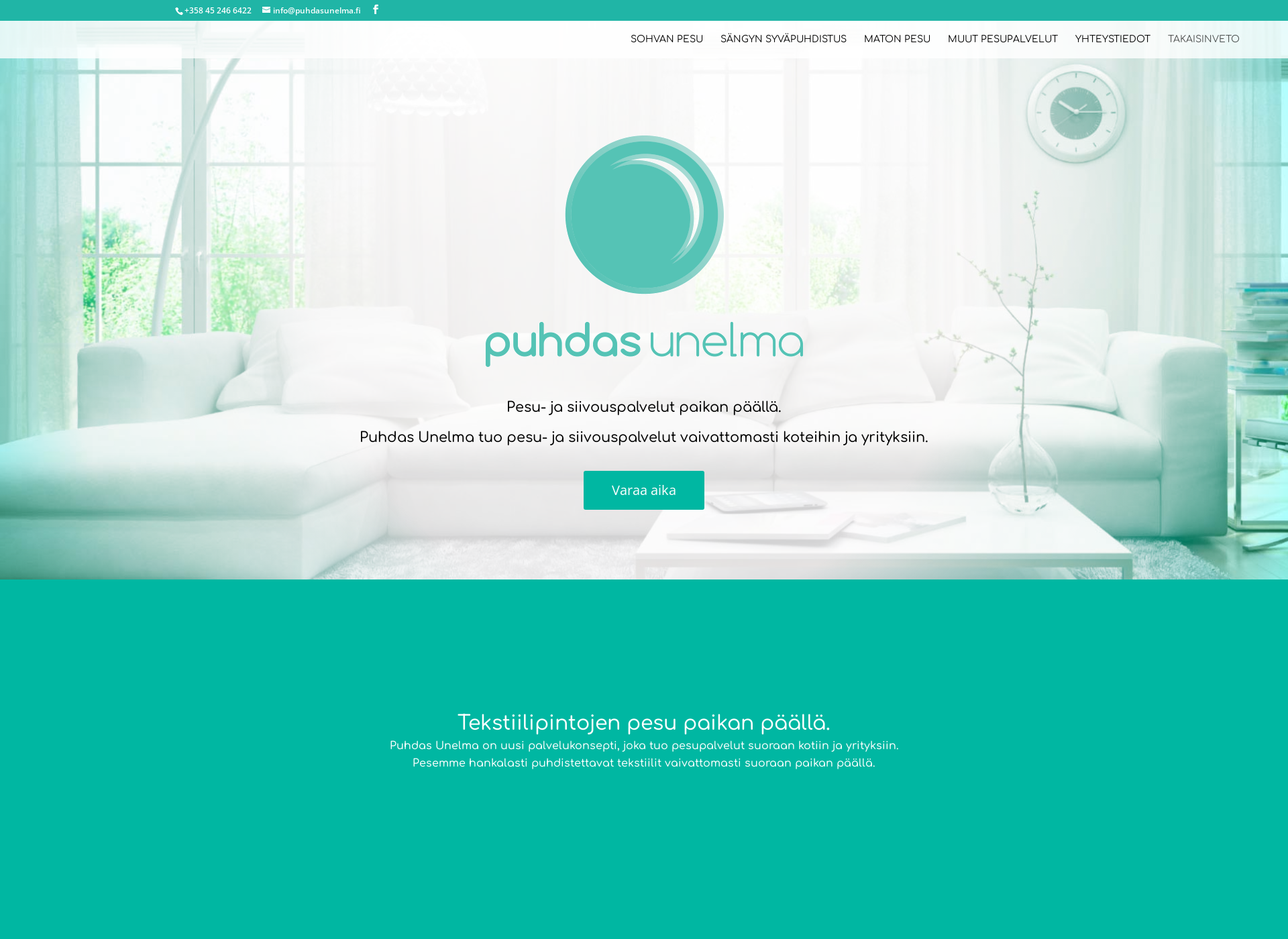 Screenshot for puhdasunelma.fi