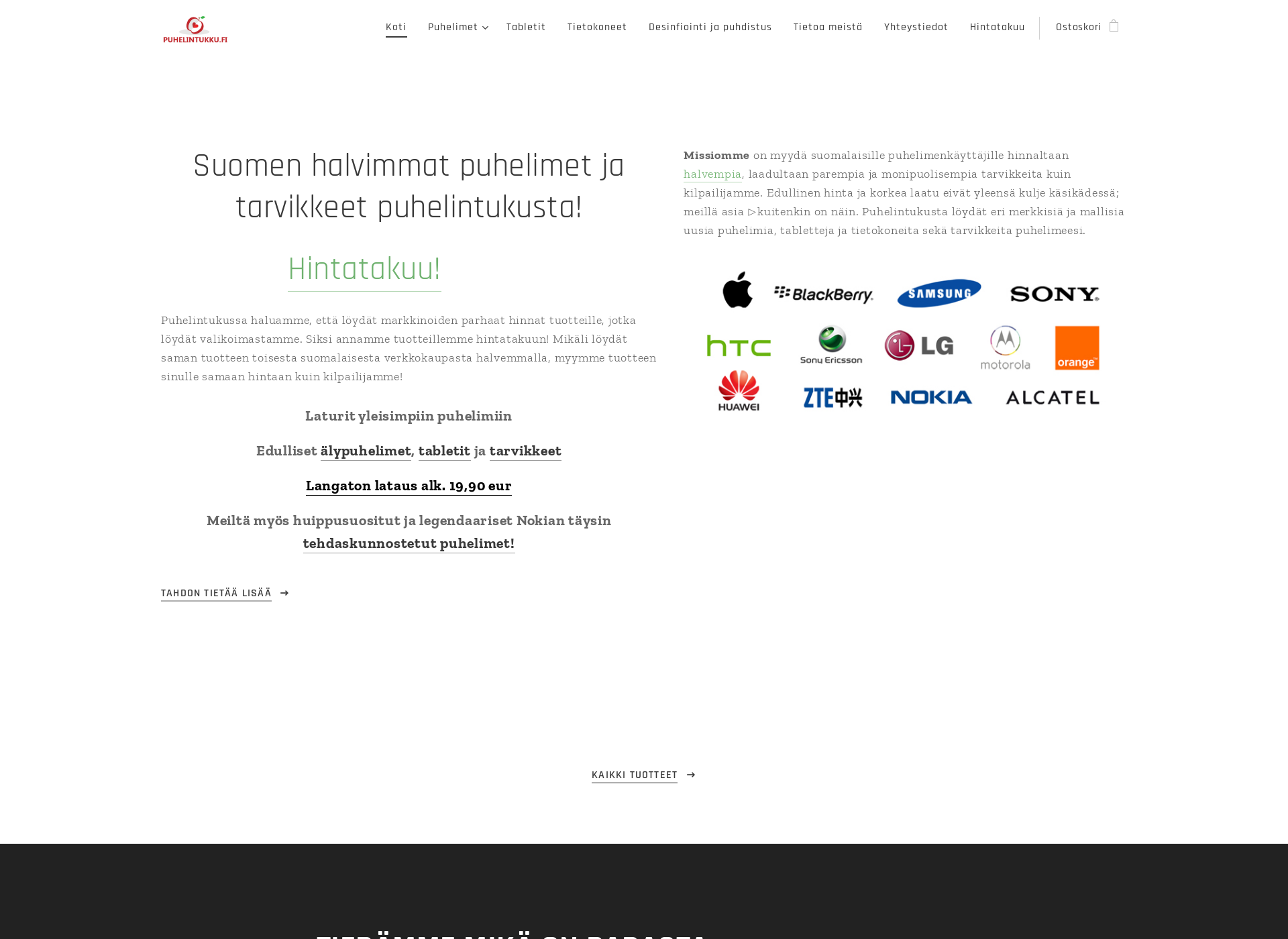 Screenshot for puhelintukku.fi