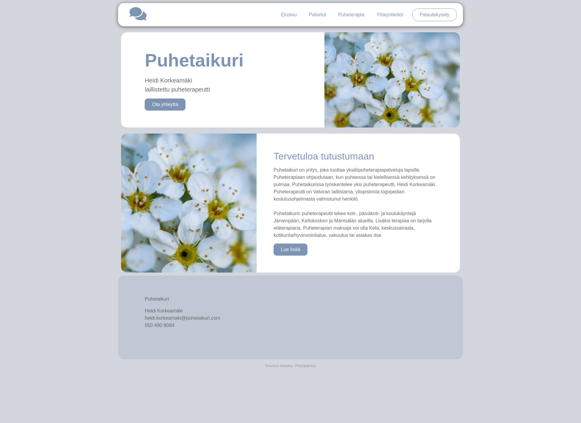 Screenshot for puhetaikuri.fi