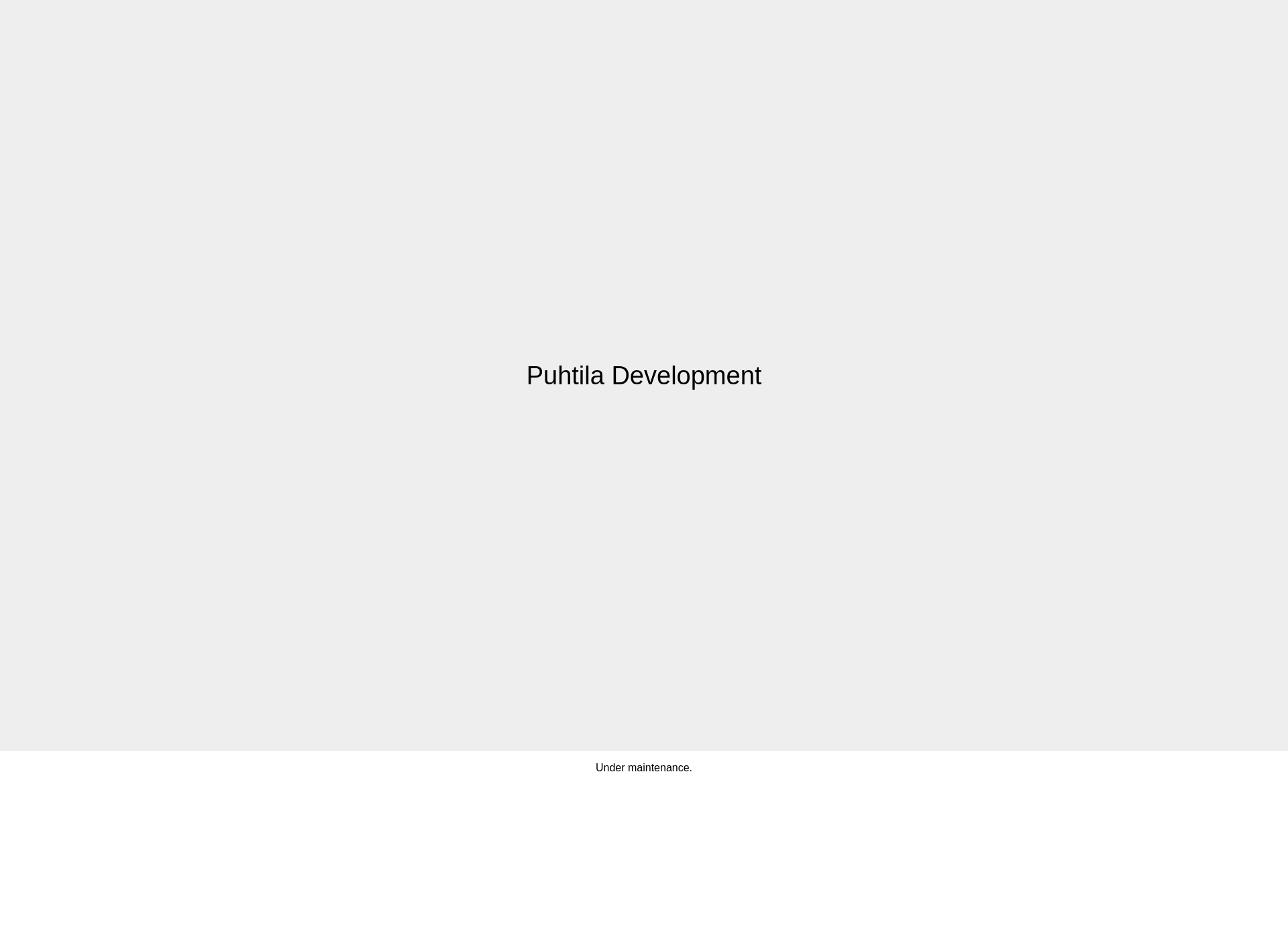 Screenshot for puhtiladevelopment.fi