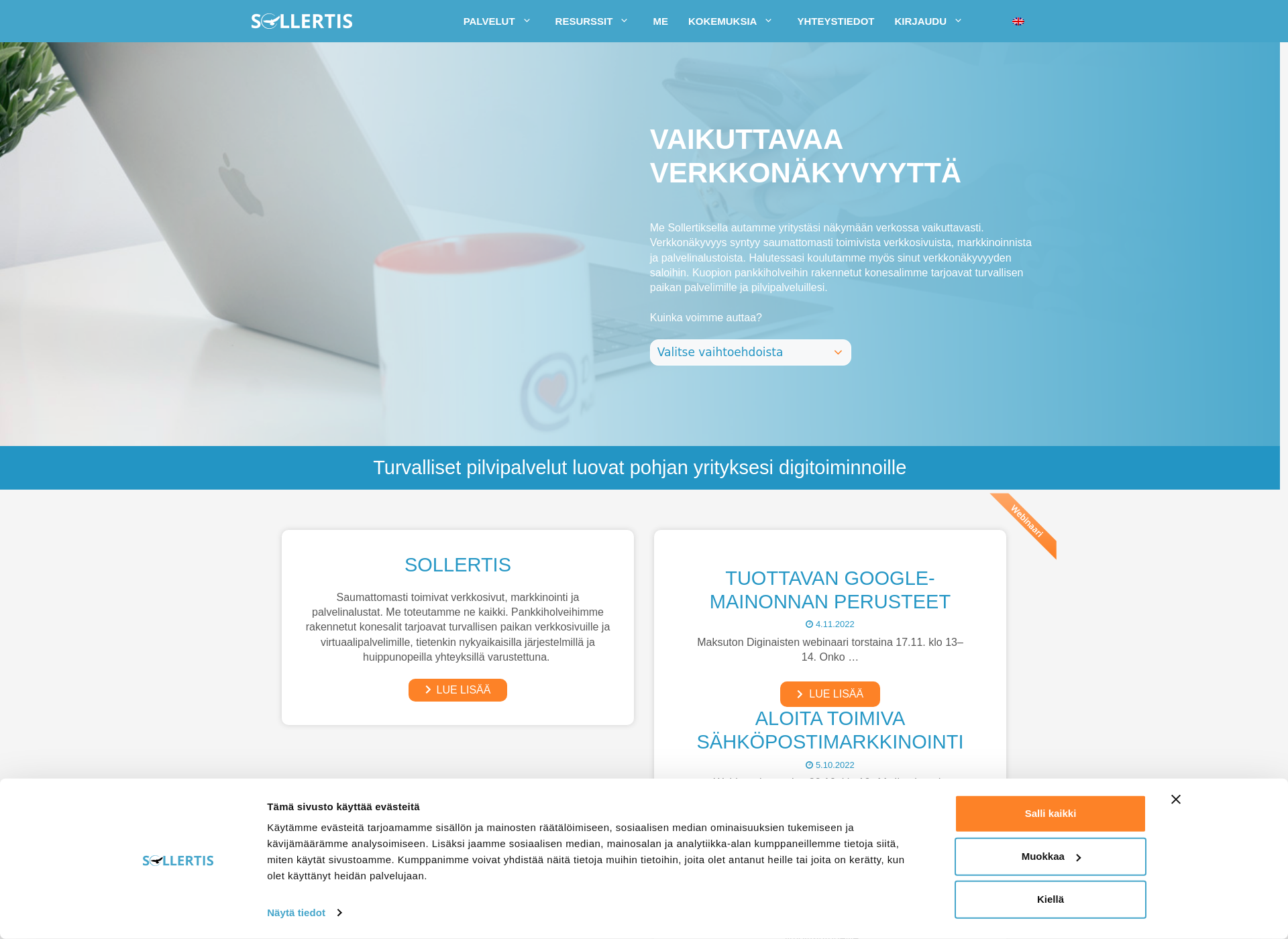Screenshot for puijontorni.fi