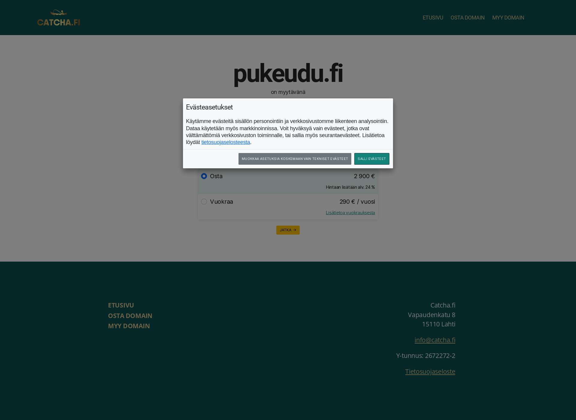 Screenshot for pukeudu.fi