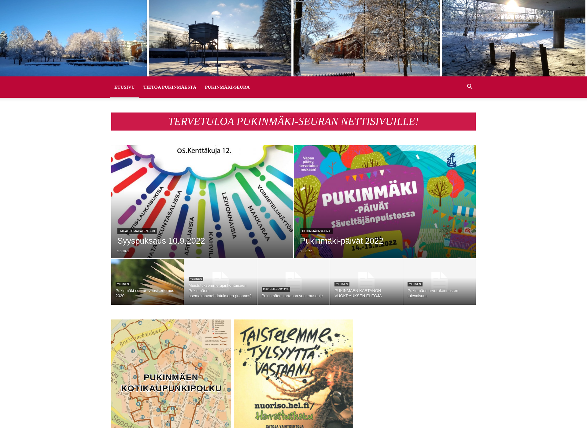 Screenshot for pukinmaki.fi