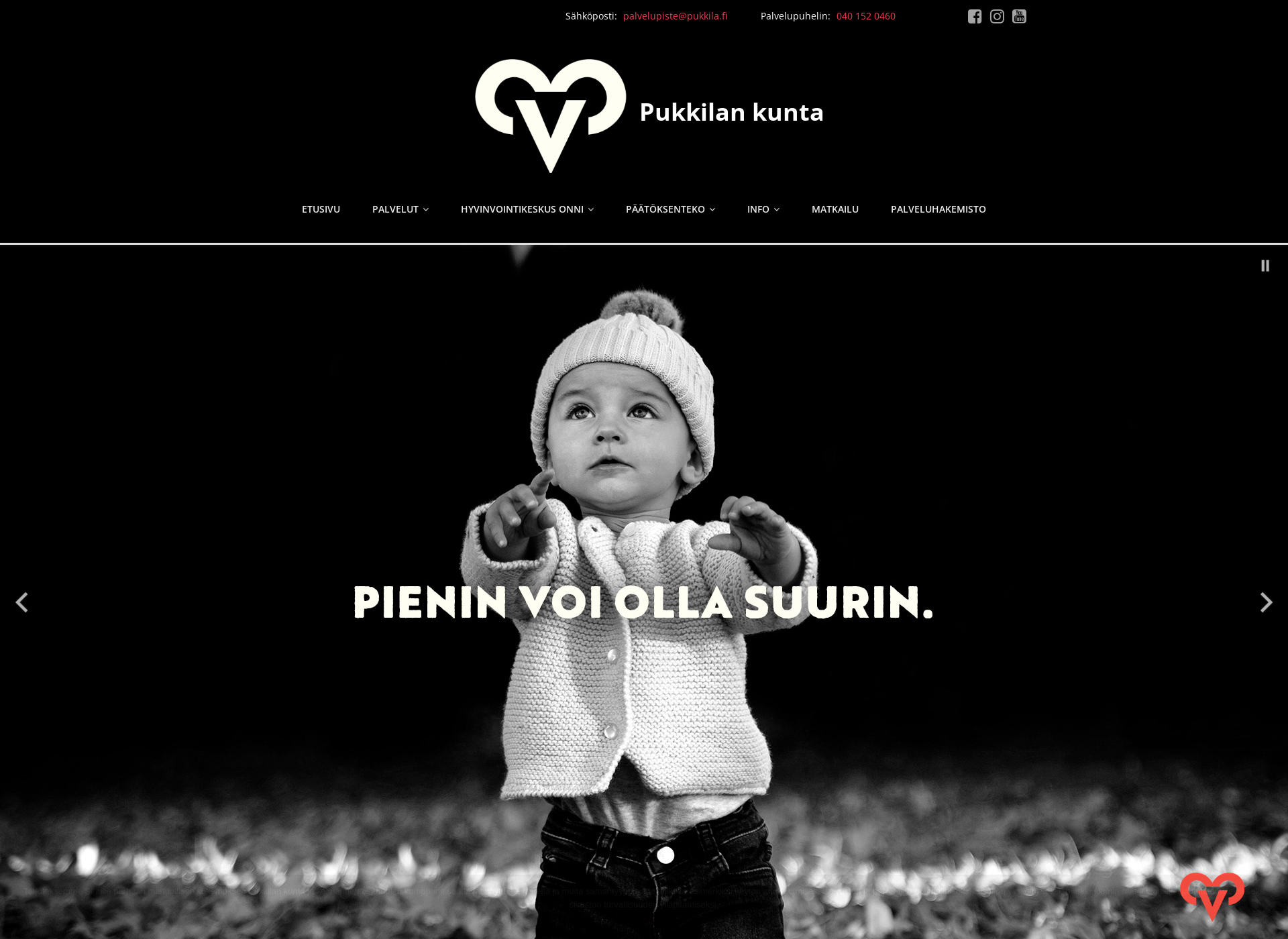 Screenshot for pukkila.fi