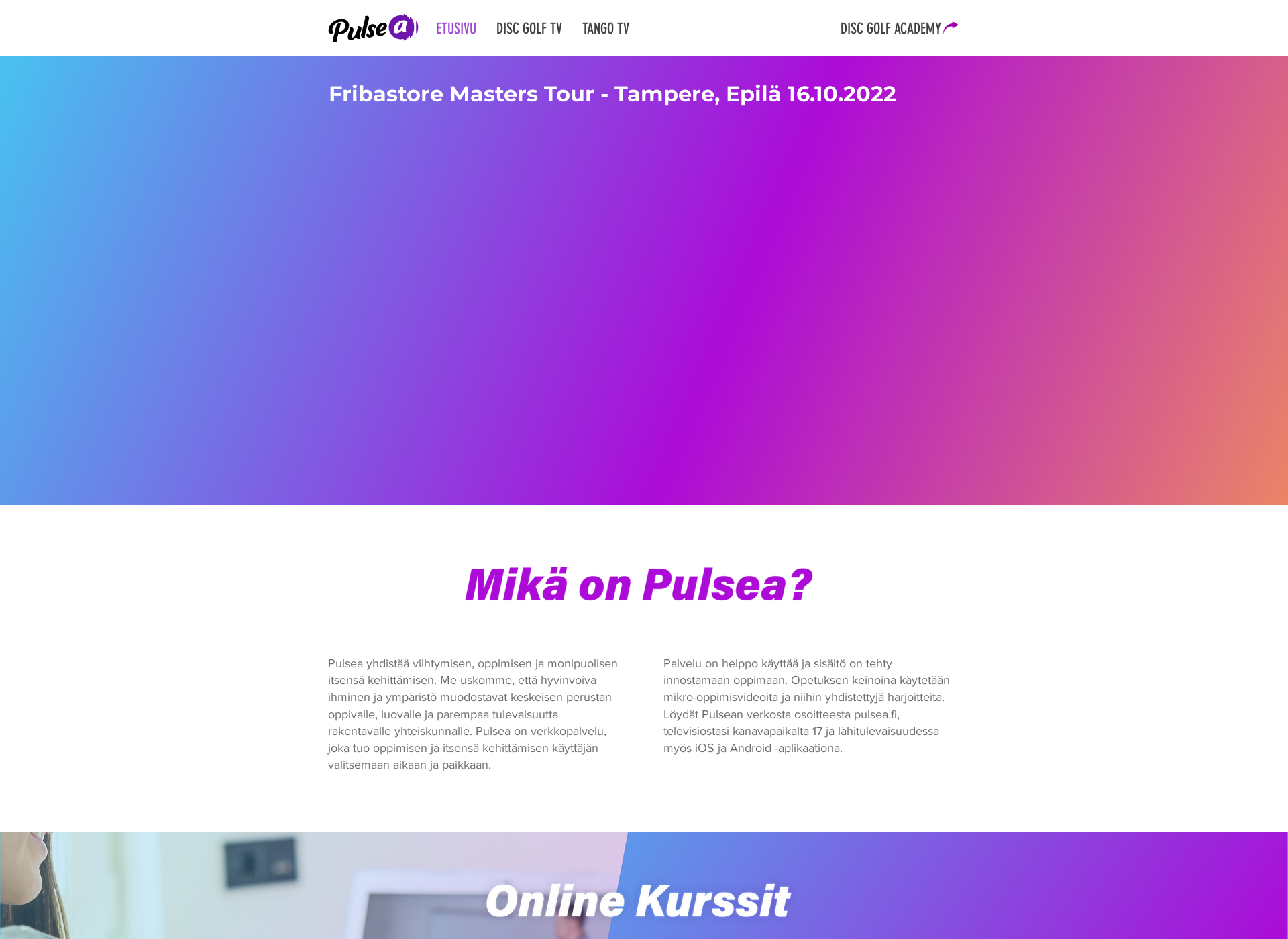 Screenshot for pulsea.fi