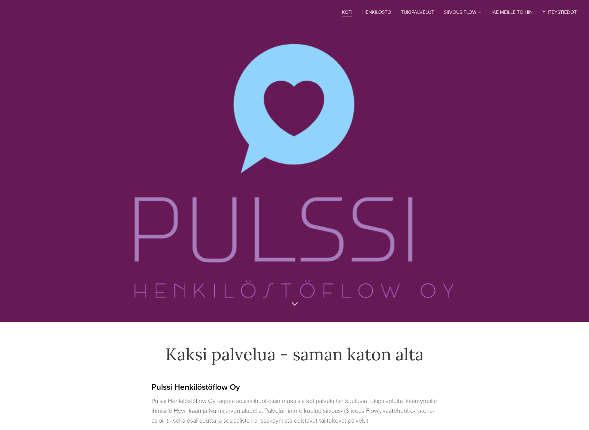 Screenshot for pulssihenkilostoflow.fi