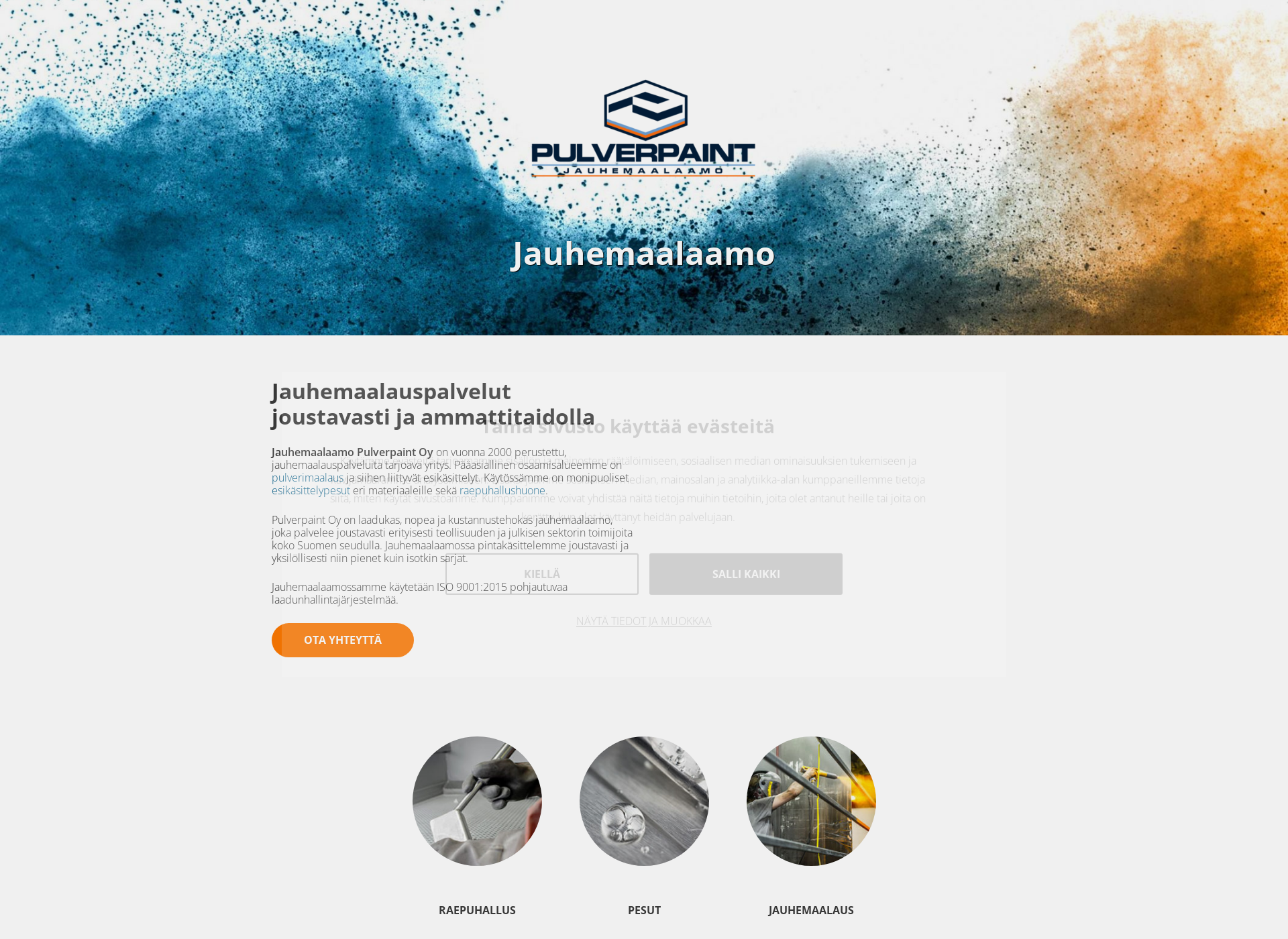 Screenshot for pulverpaint.fi