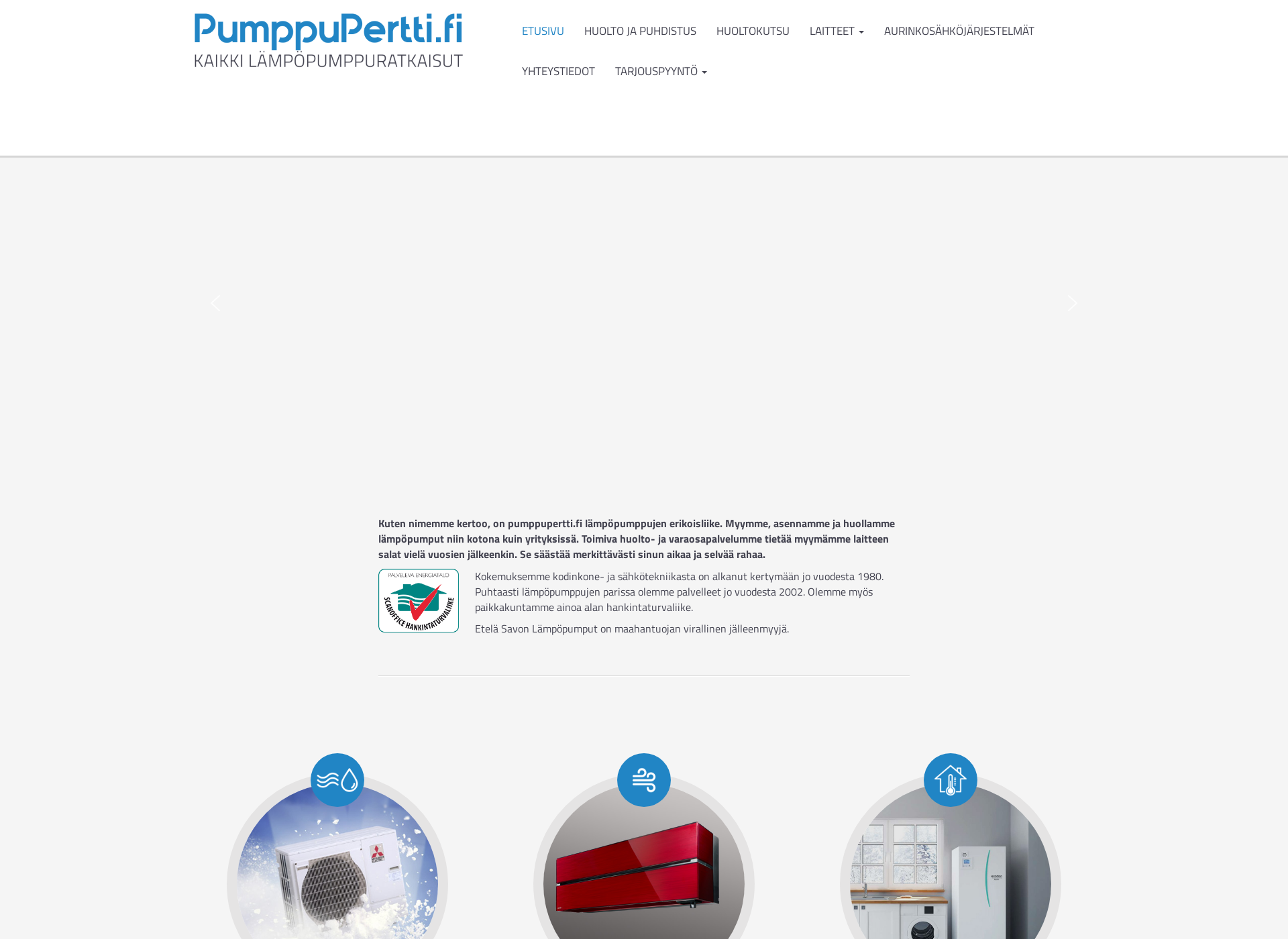 Screenshot for pumppupertti.fi