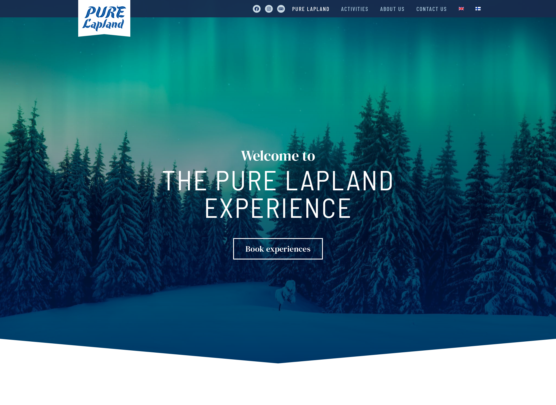 Screenshot for purelapland.fi
