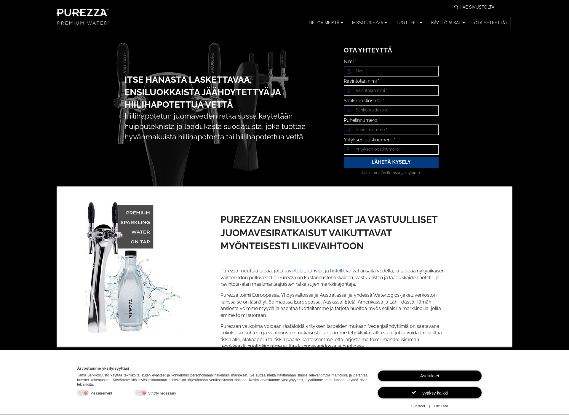 Screenshot for purezza.fi