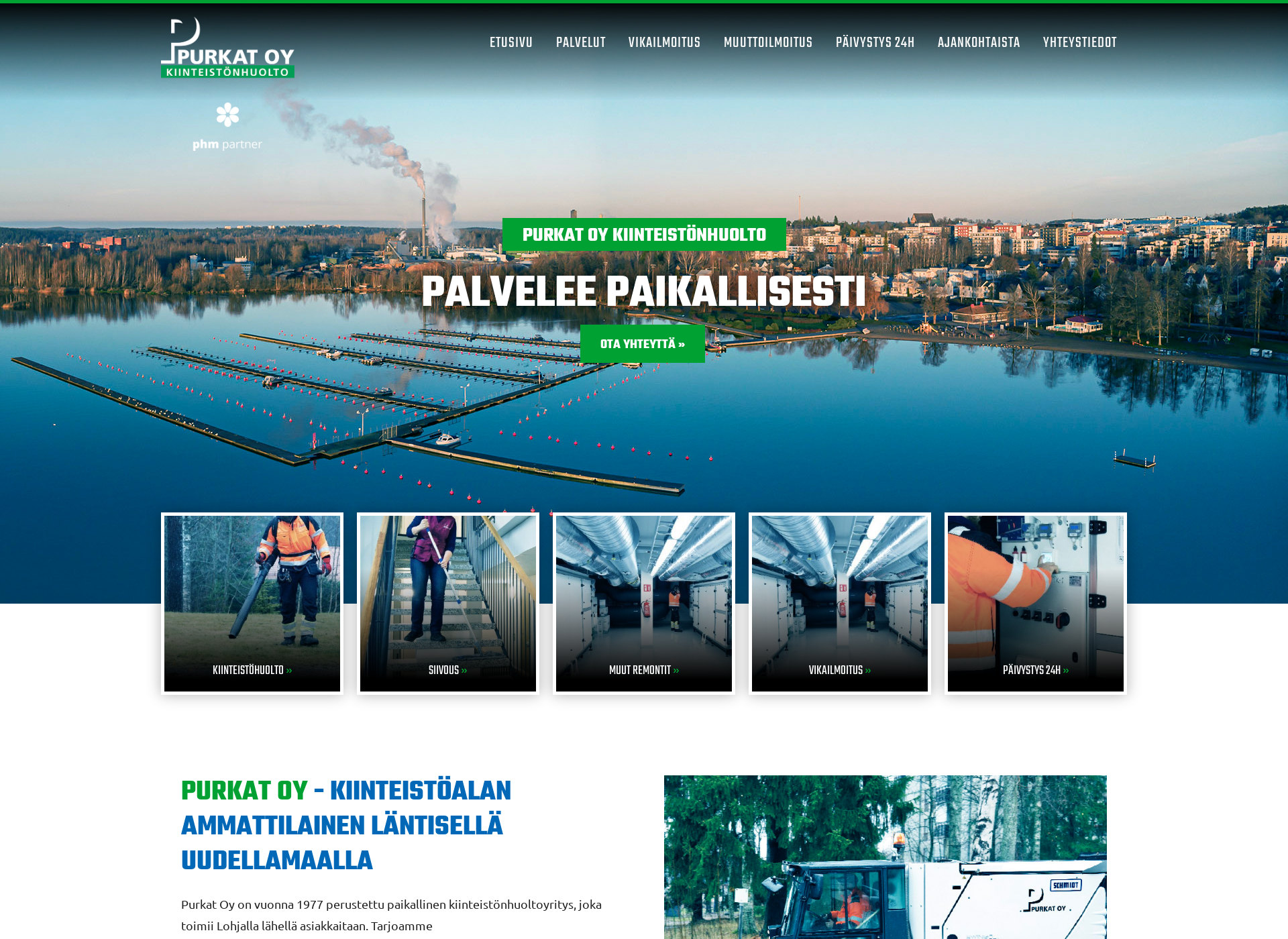 Screenshot for purkat.fi